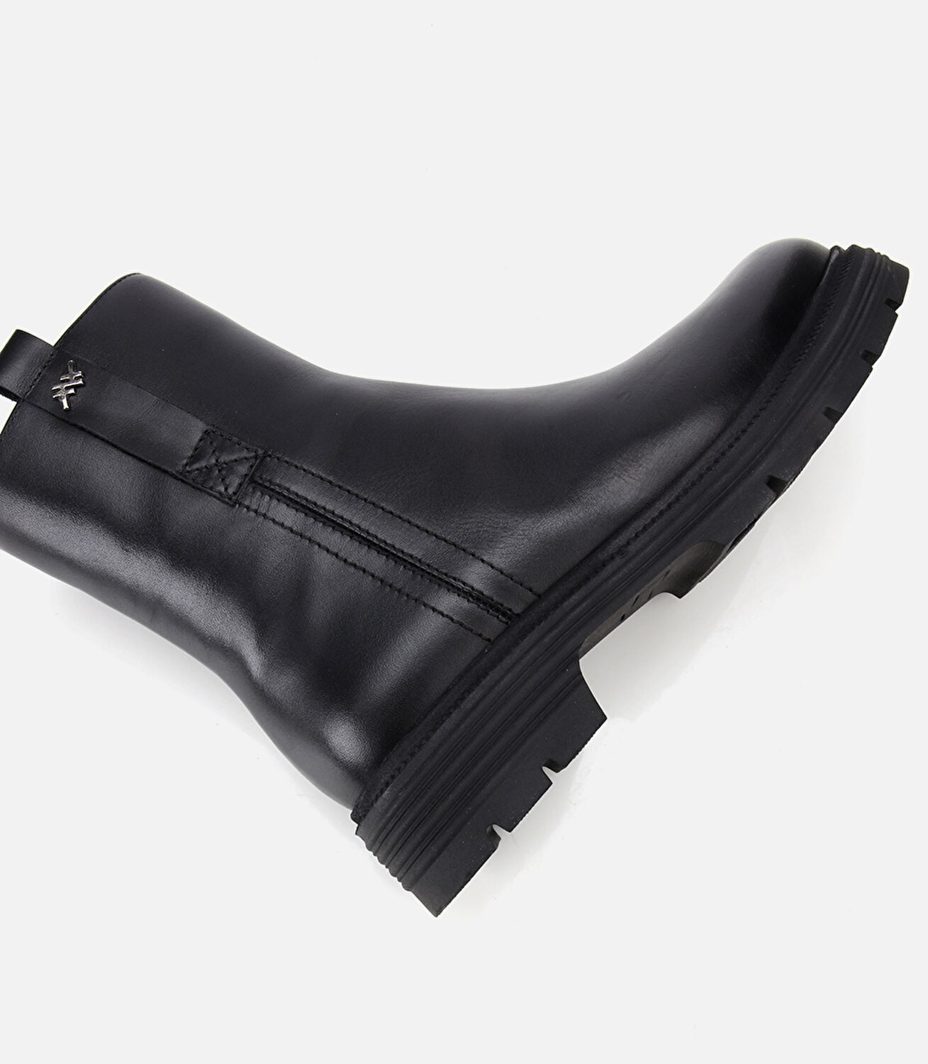 Kadın Deri Siyah Yumuşak Dokulu Bilekte Düz Bot