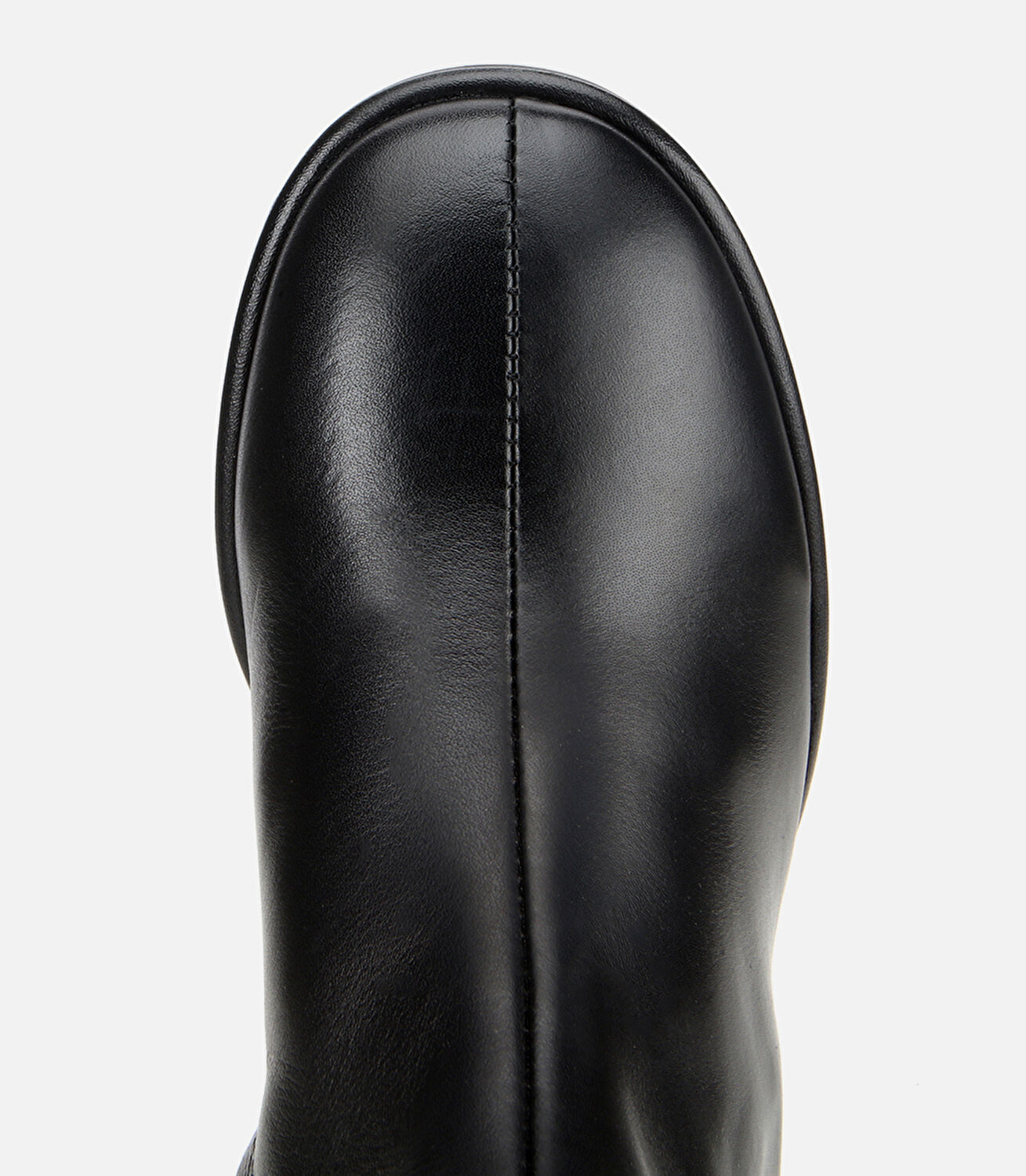 Kadın Deri Siyah Bilekte Topuklu Bot