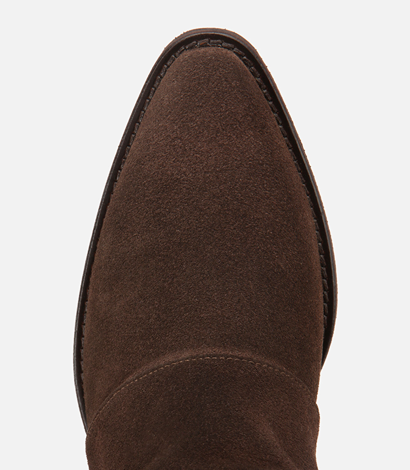 Kadın Süet Deri Kahverengi Kovboy Topuklu Bot