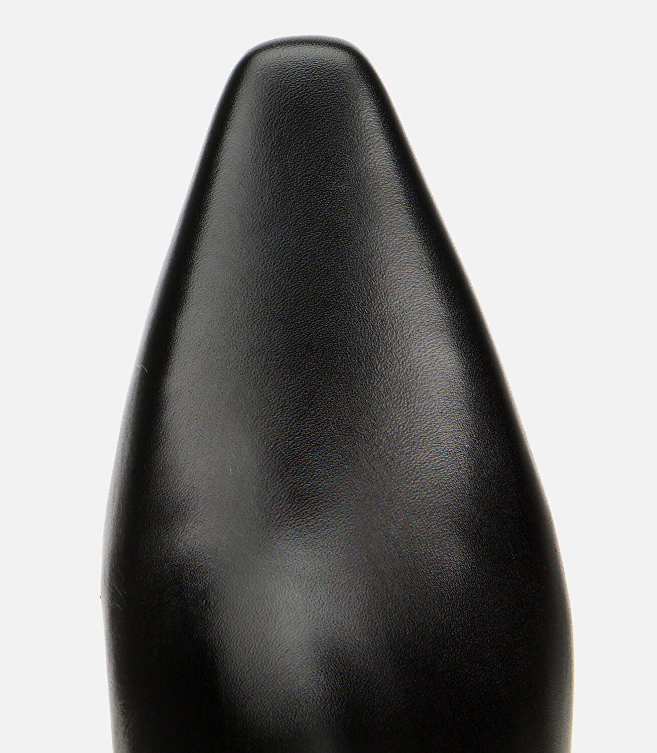 Kadın Deri Siyah Sivri Burunlu Topuklu Çizme