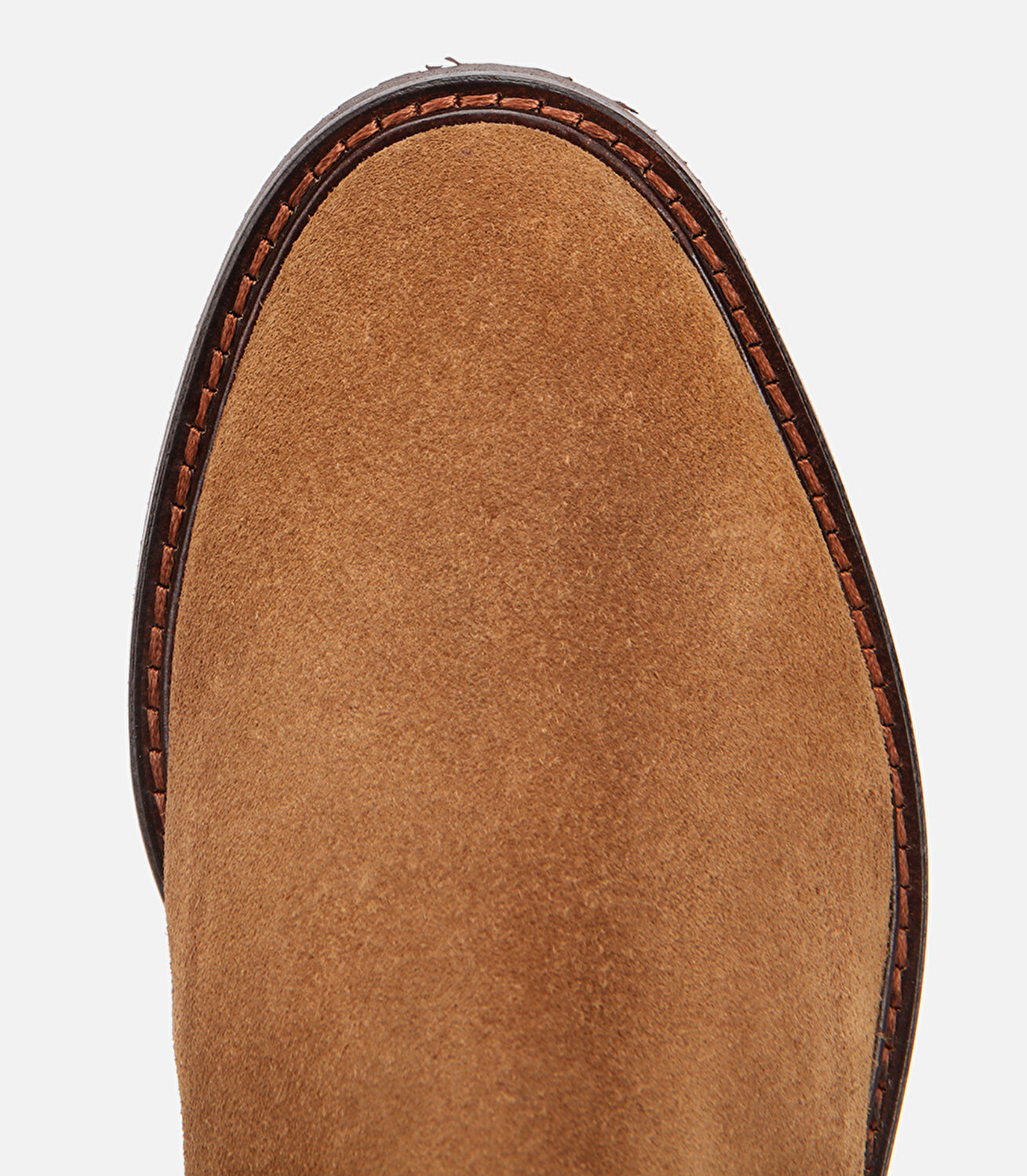 Kadın Süet Deri Taba Tokalı Binici Düz Çizme