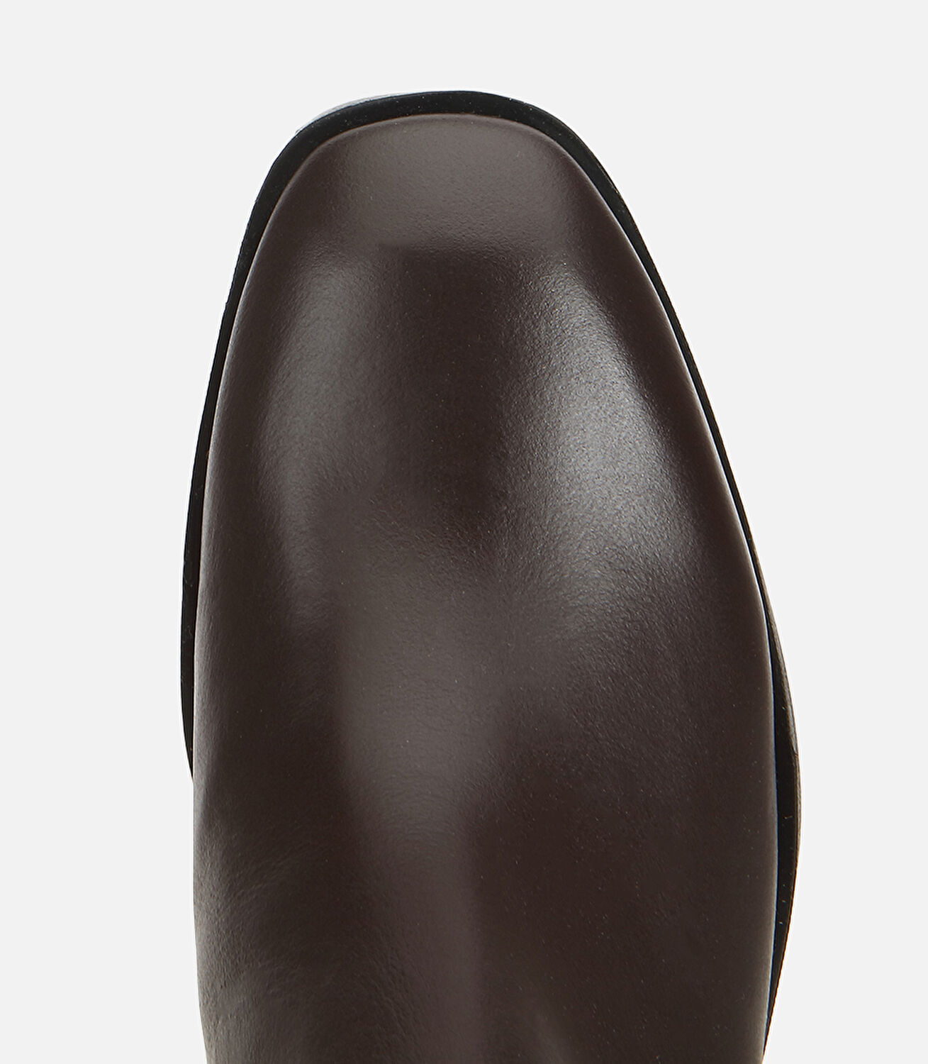 Kadın Deri Kahverengi Kalın Topuklu Çizme