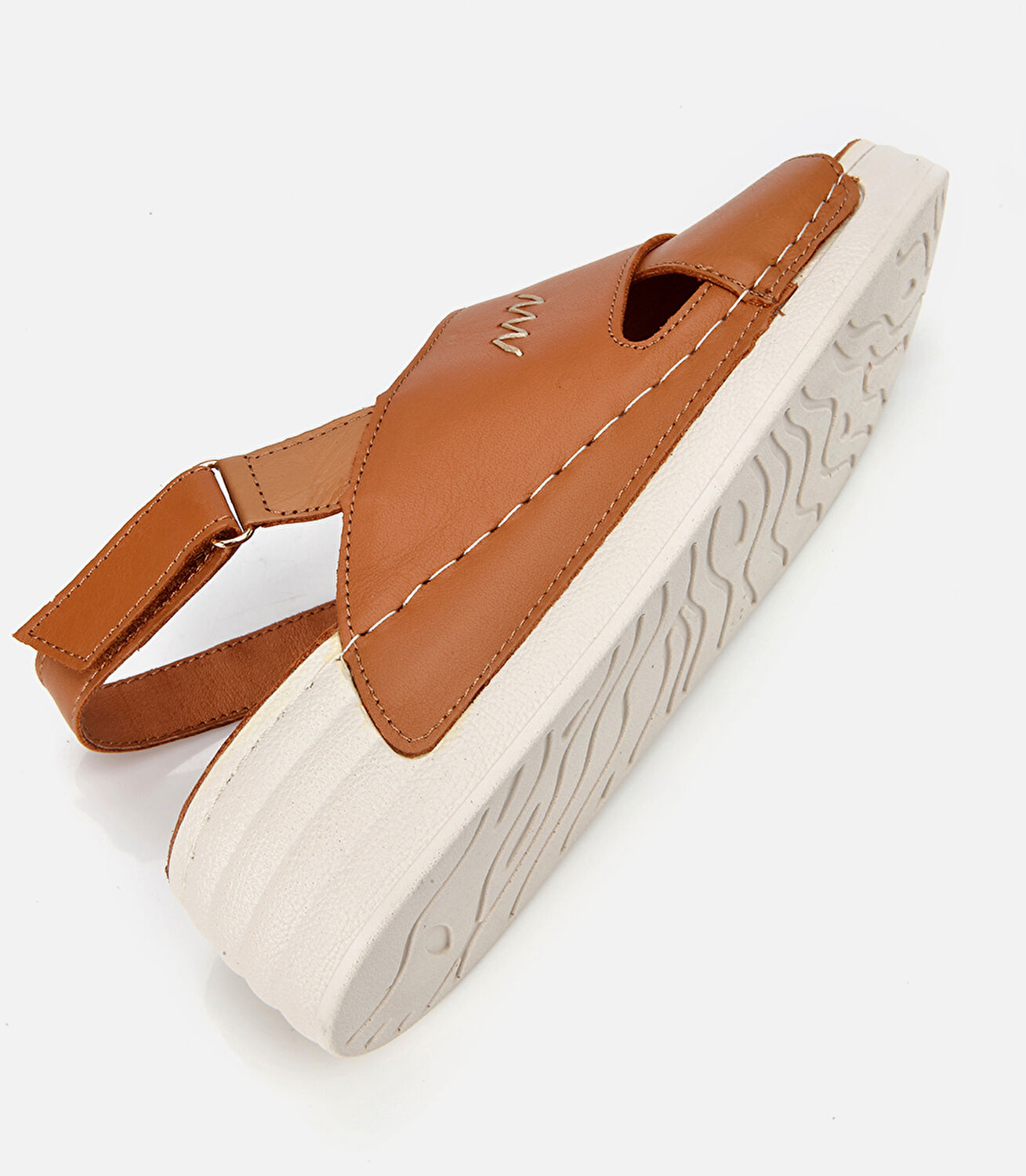 Kadın Deri Taba Ayarlanabilir Comfort Sandalet