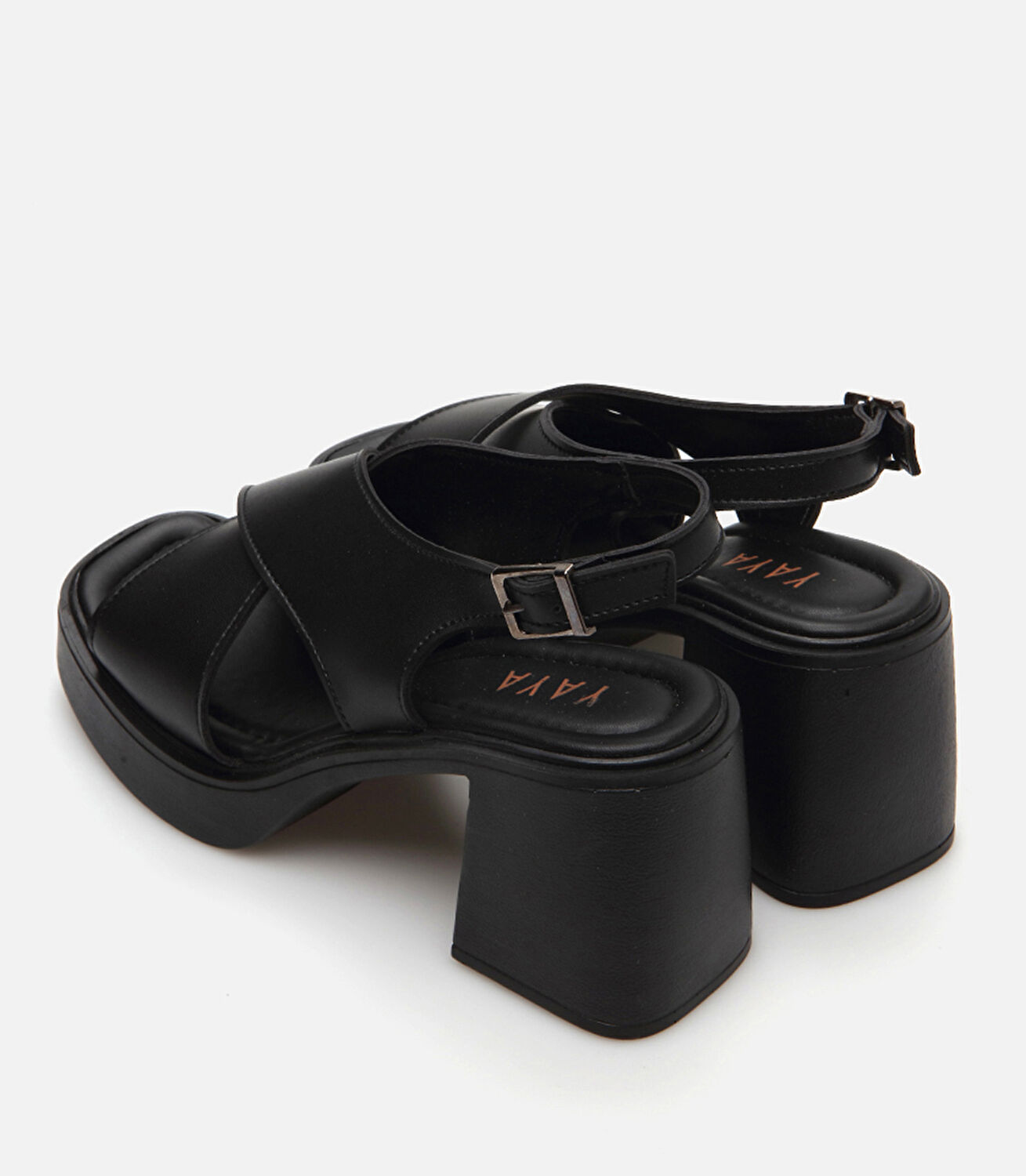 Kadın Siyah Yaya Topuklu Sandalet