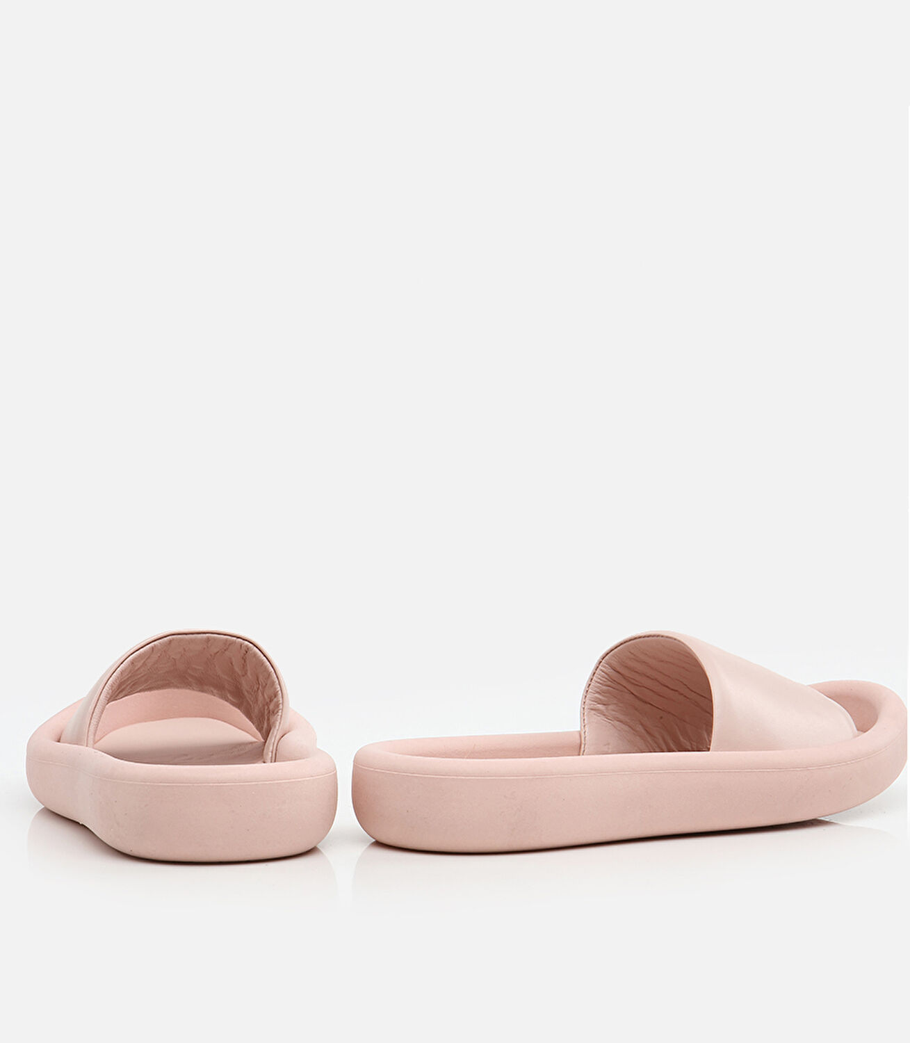 Kadın Deri Pembe Terlik