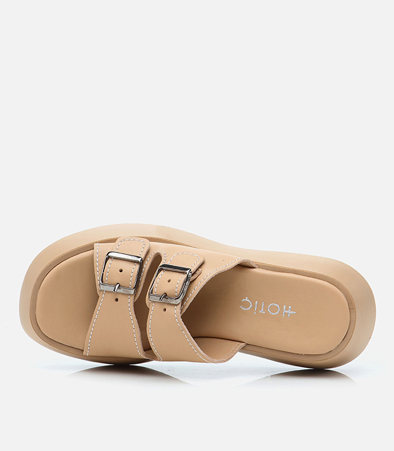 Kadın Deri Bej Terlik