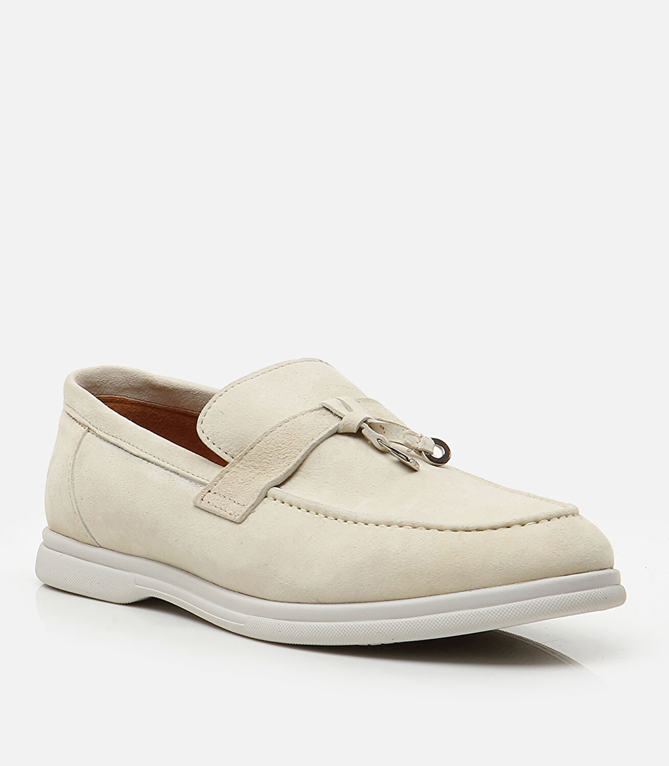 Erkek Deri Bej Loafer