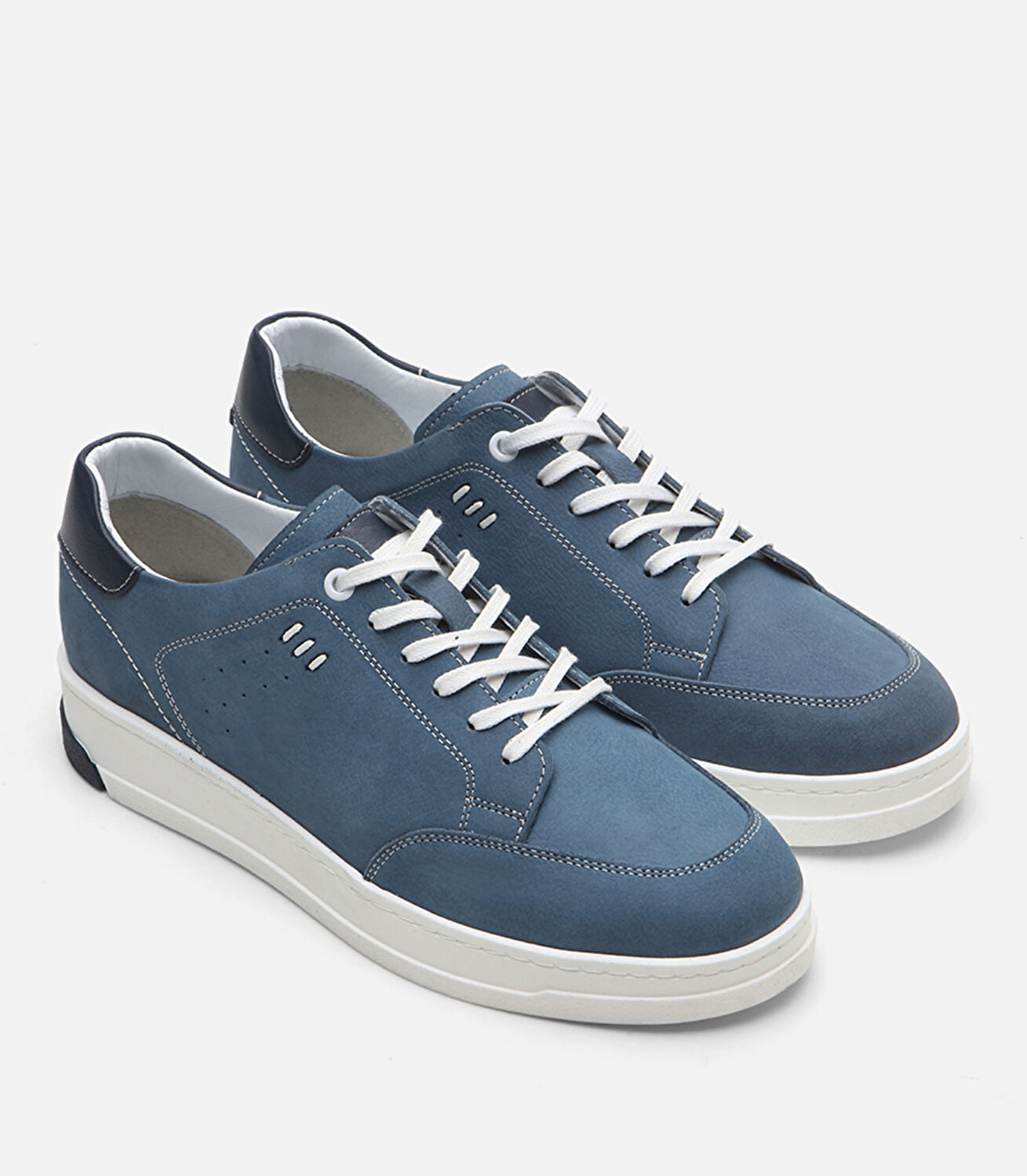 Erkek Deri Mavi Günlük Ayakkabı