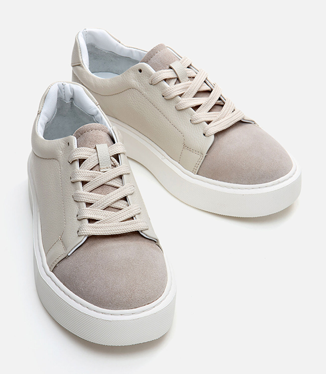 Erkek Deri Bej Günlük Ayakkabı