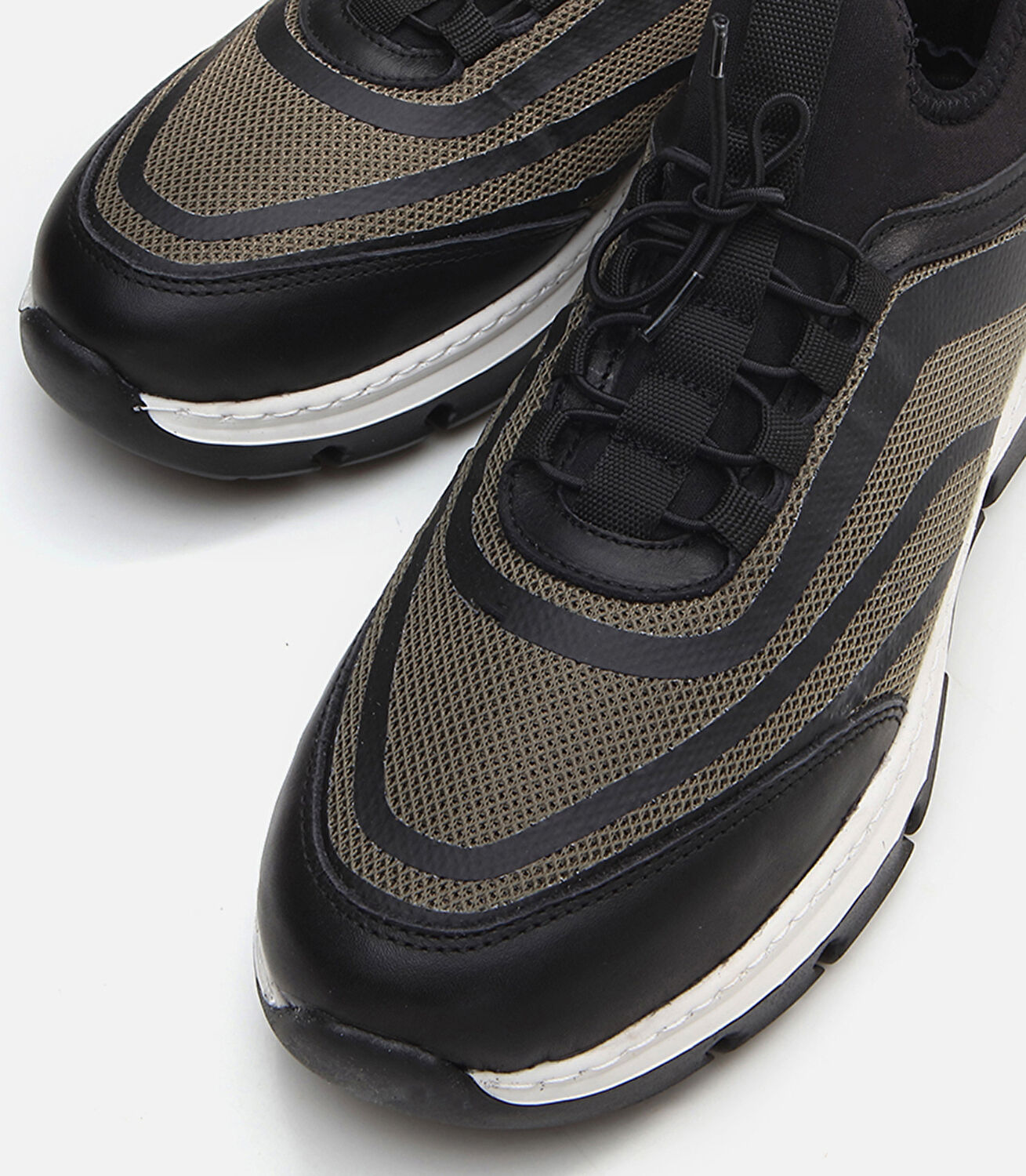 Erkek Deri Siyah Spor Ayakkabı