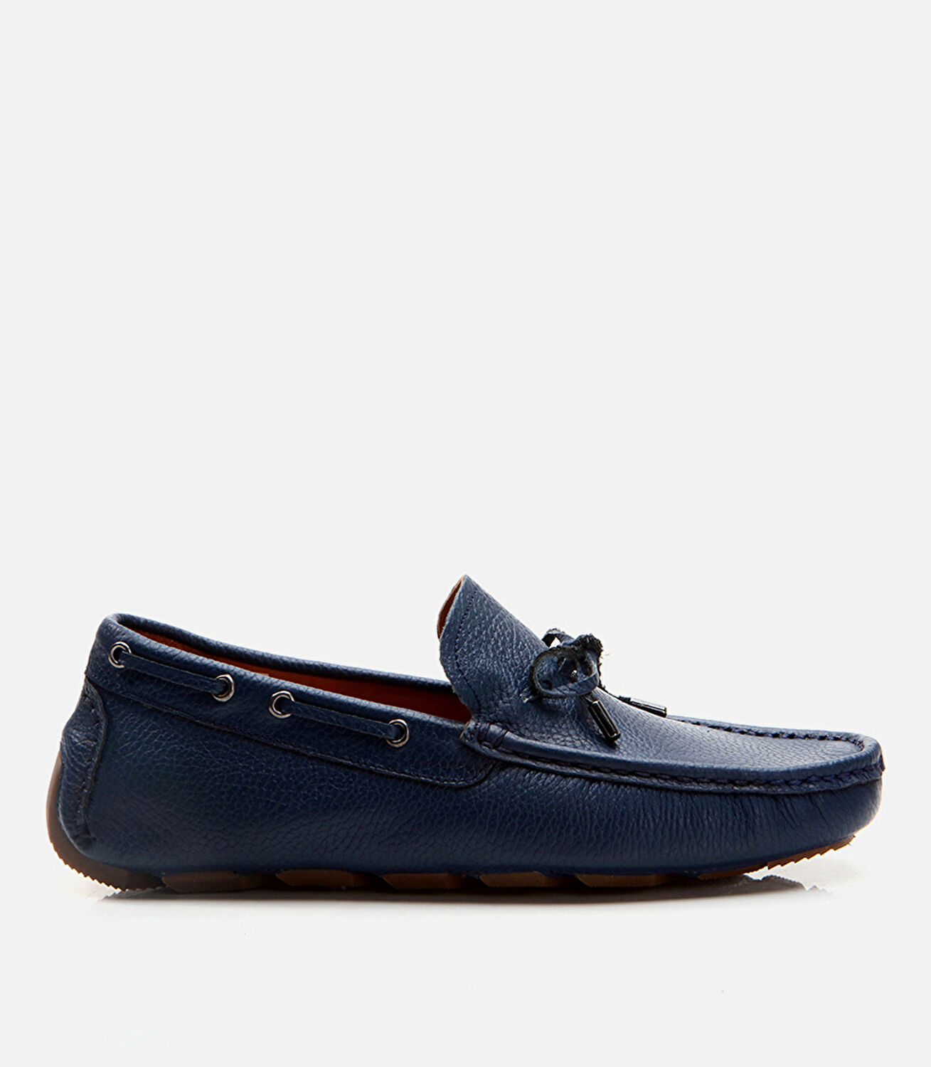 Erkek Deri Lacivert Loafer