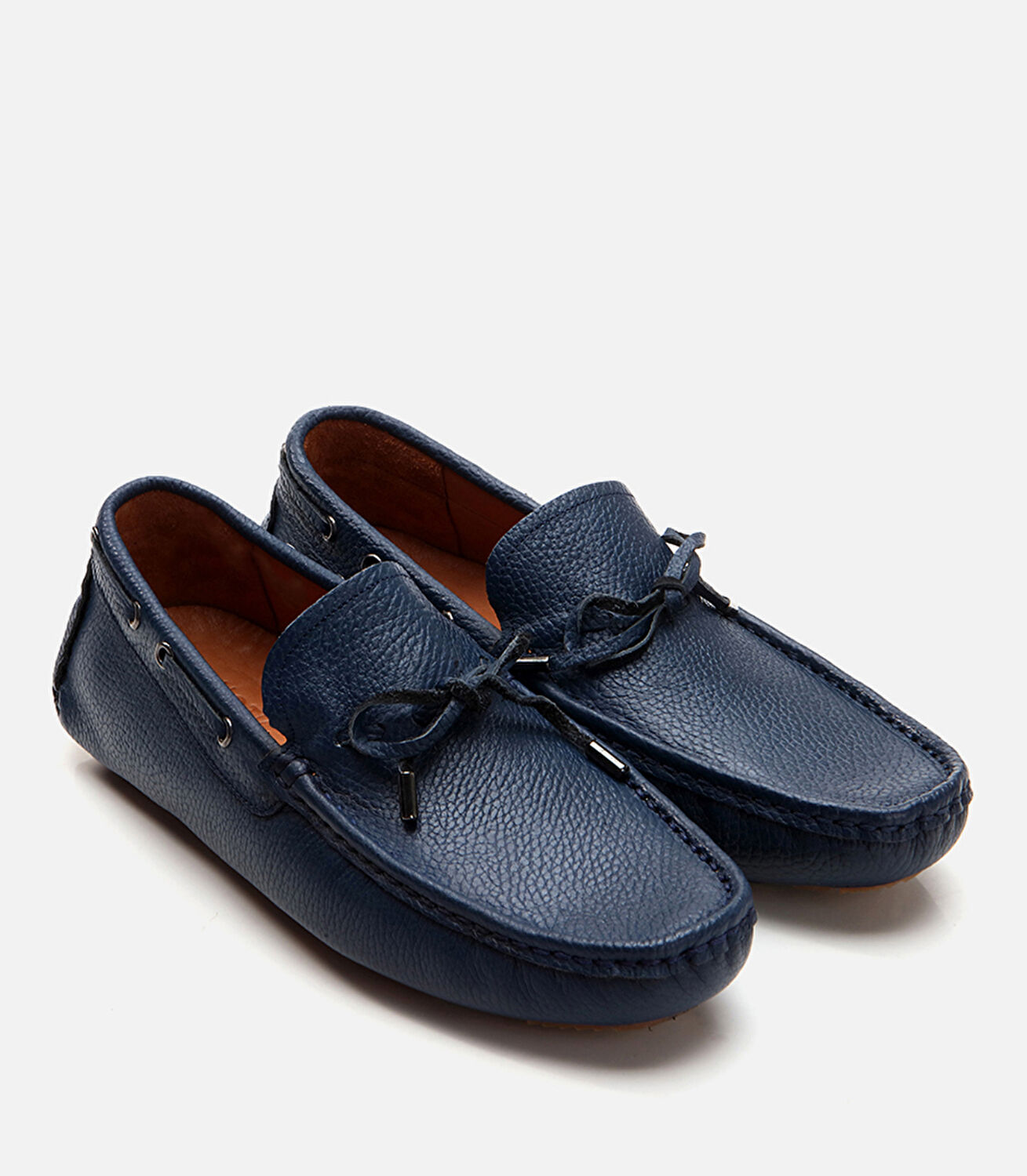 Erkek Deri Lacivert Loafer