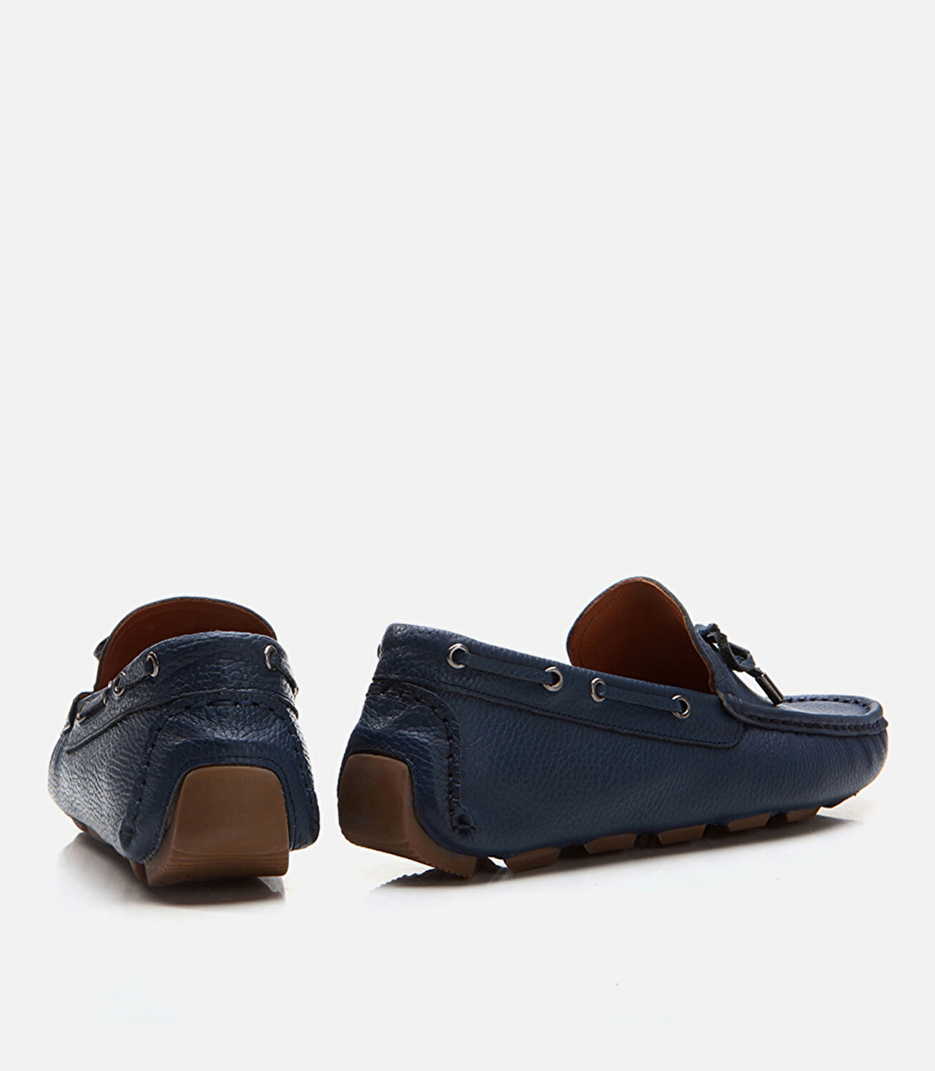 Erkek Deri Lacivert Loafer
