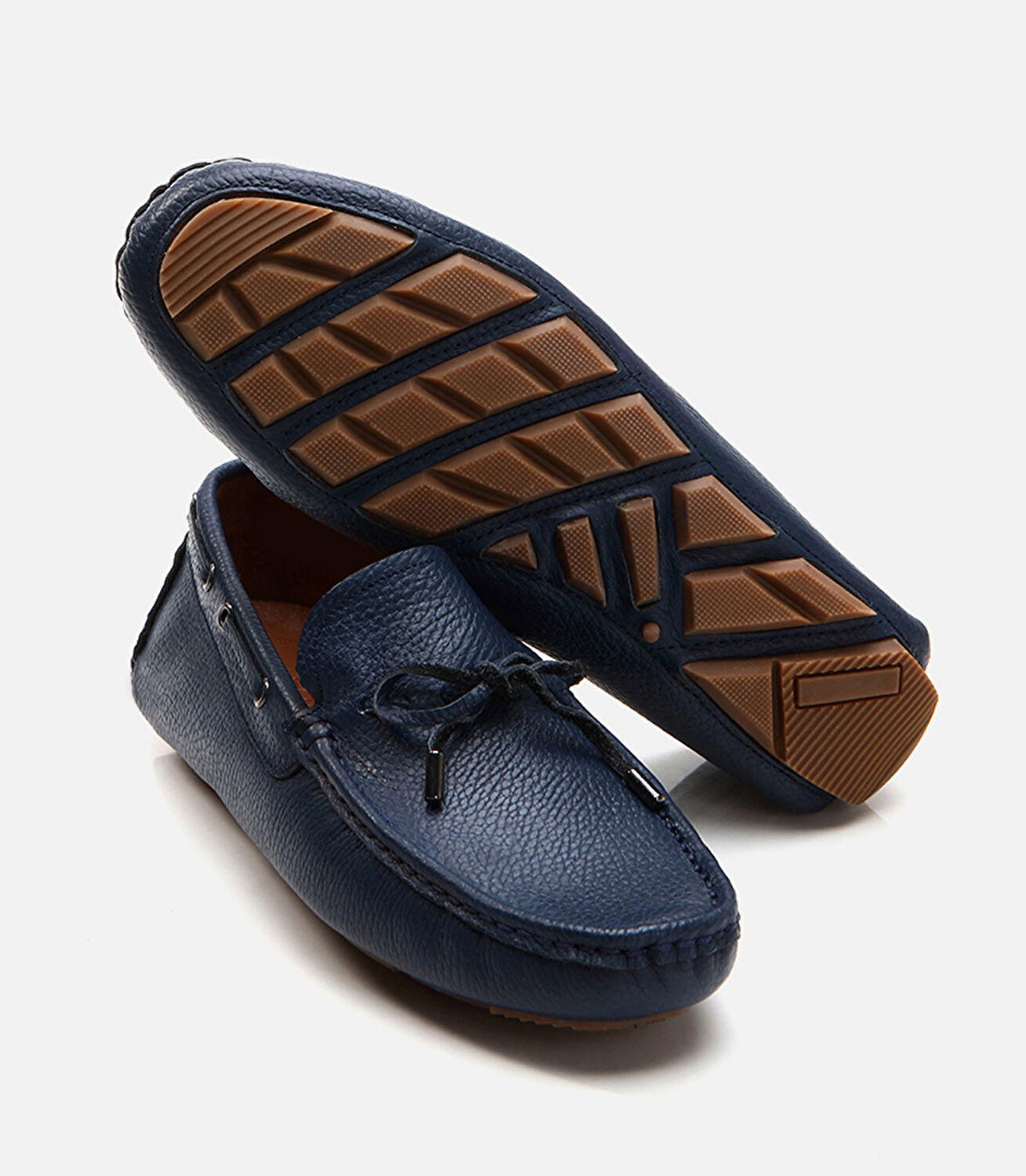 Erkek Deri Lacivert Loafer