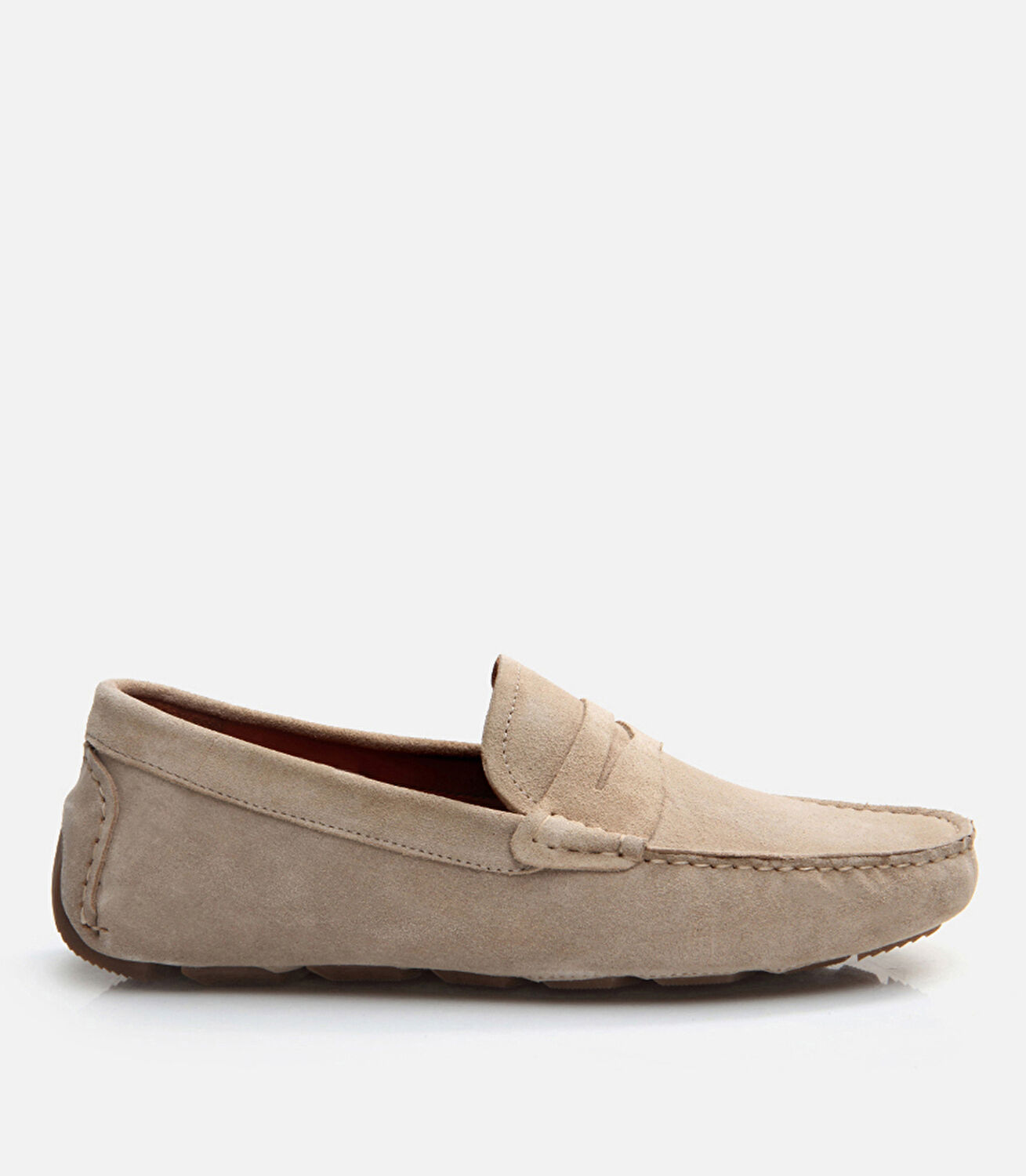 Erkek Deri Bej Loafer