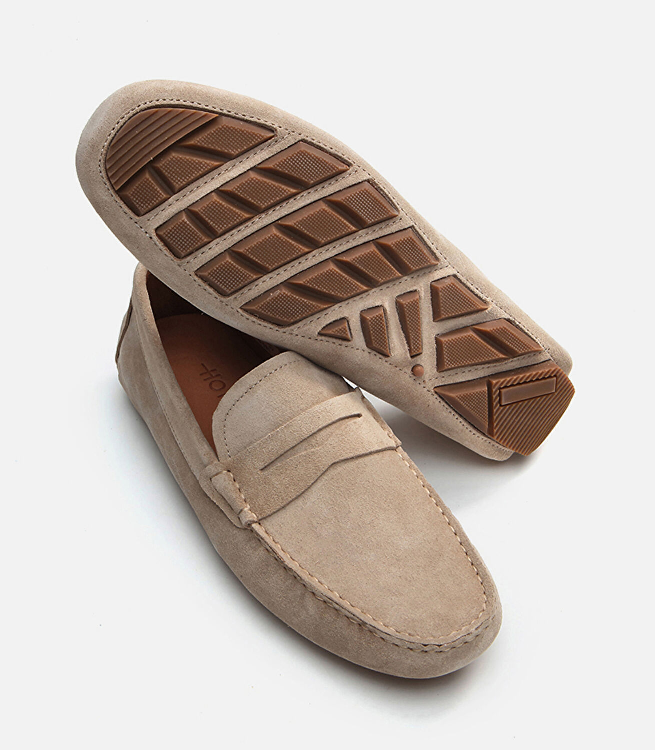 Erkek Deri Bej Loafer