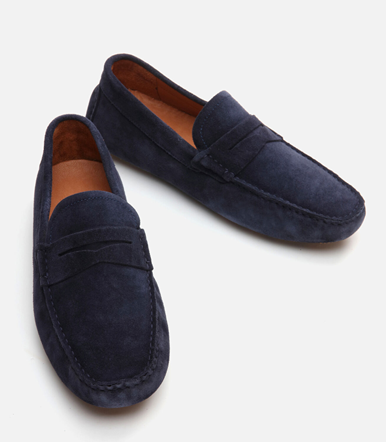 Erkek Deri Lacivert Loafer
