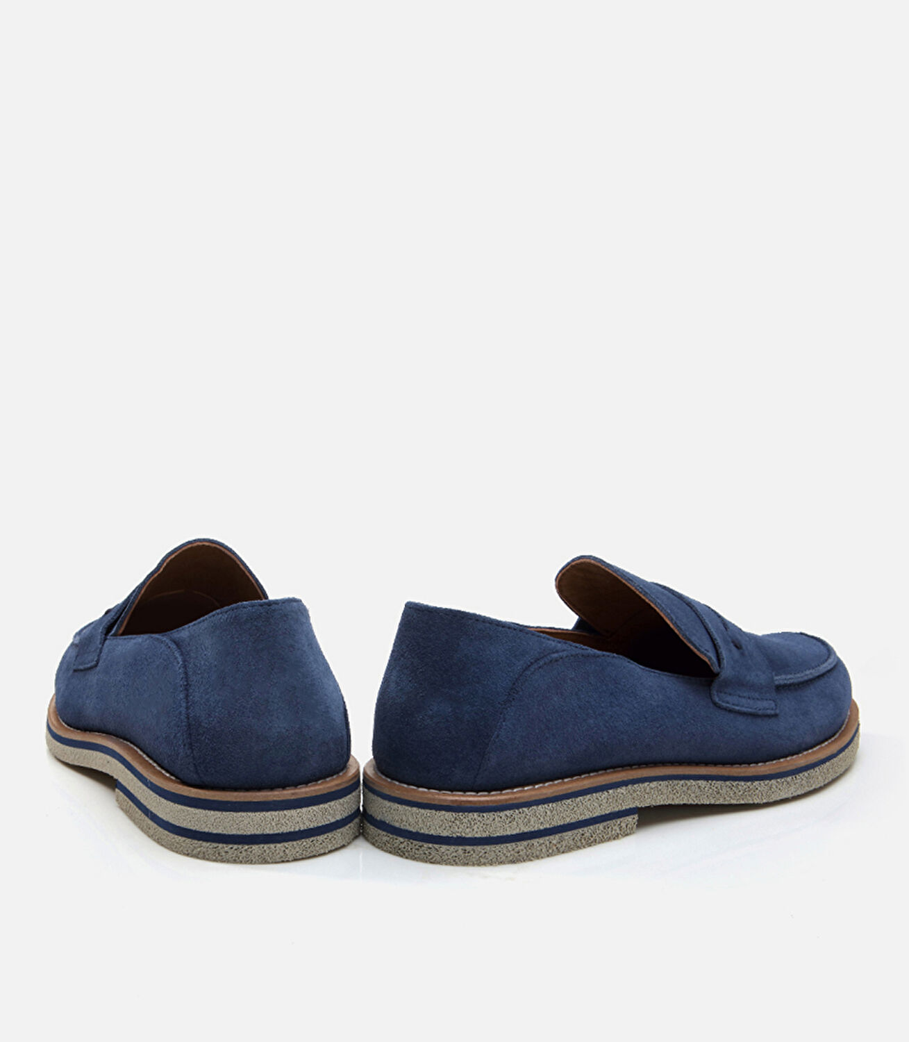 Erkek Deri Lacivert Loafer