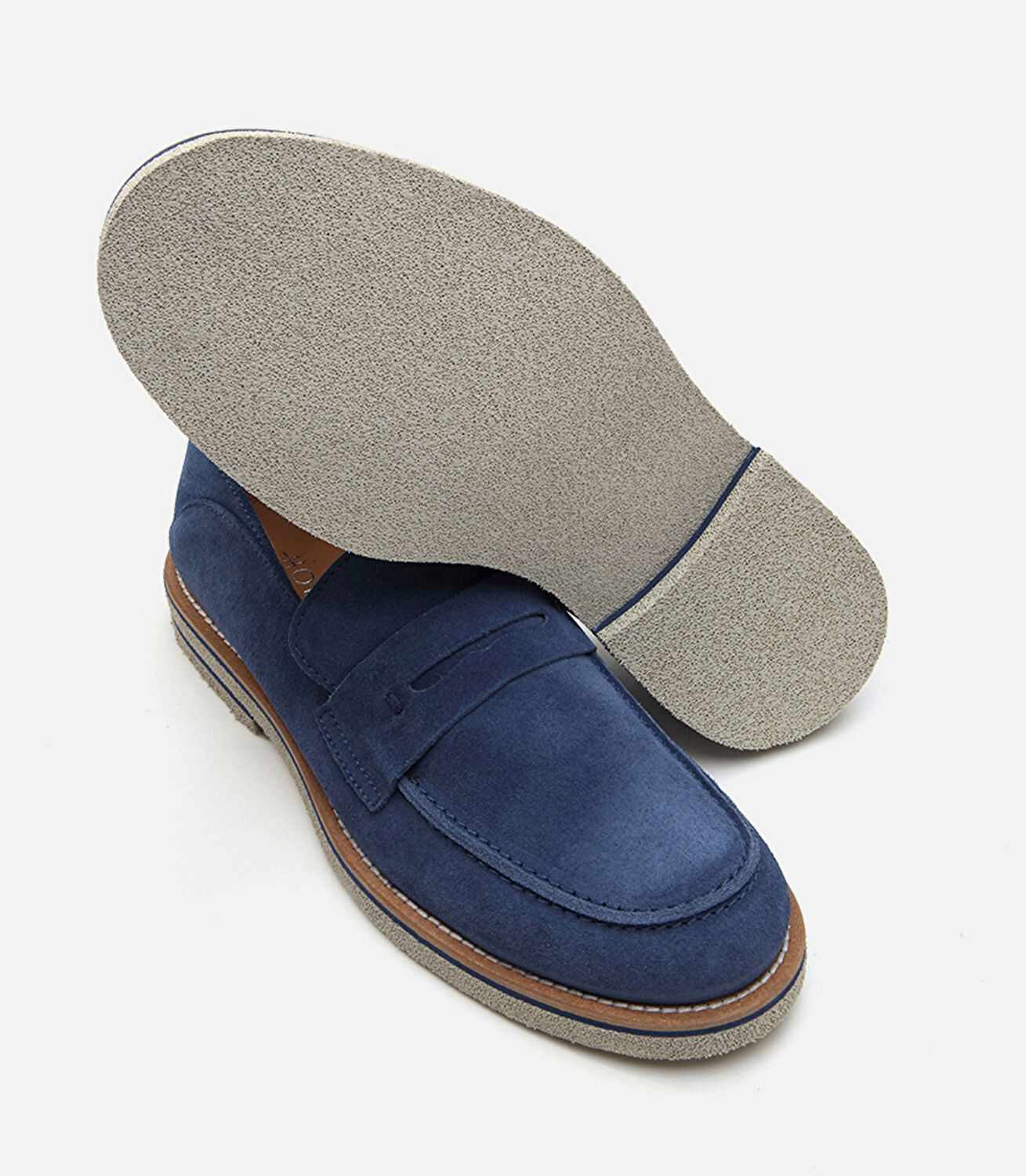 Erkek Deri Lacivert Loafer
