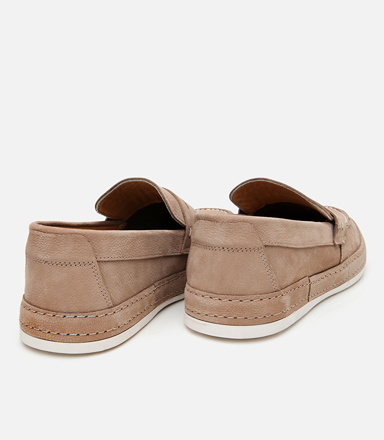 Erkek Nubuk Bej Rahat Tabanlı Loafer