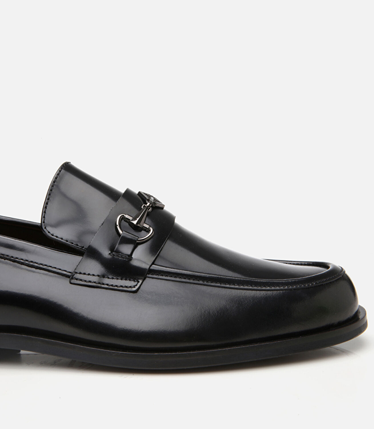 Erkek Deri Siyah Toka Detaylı Loafer