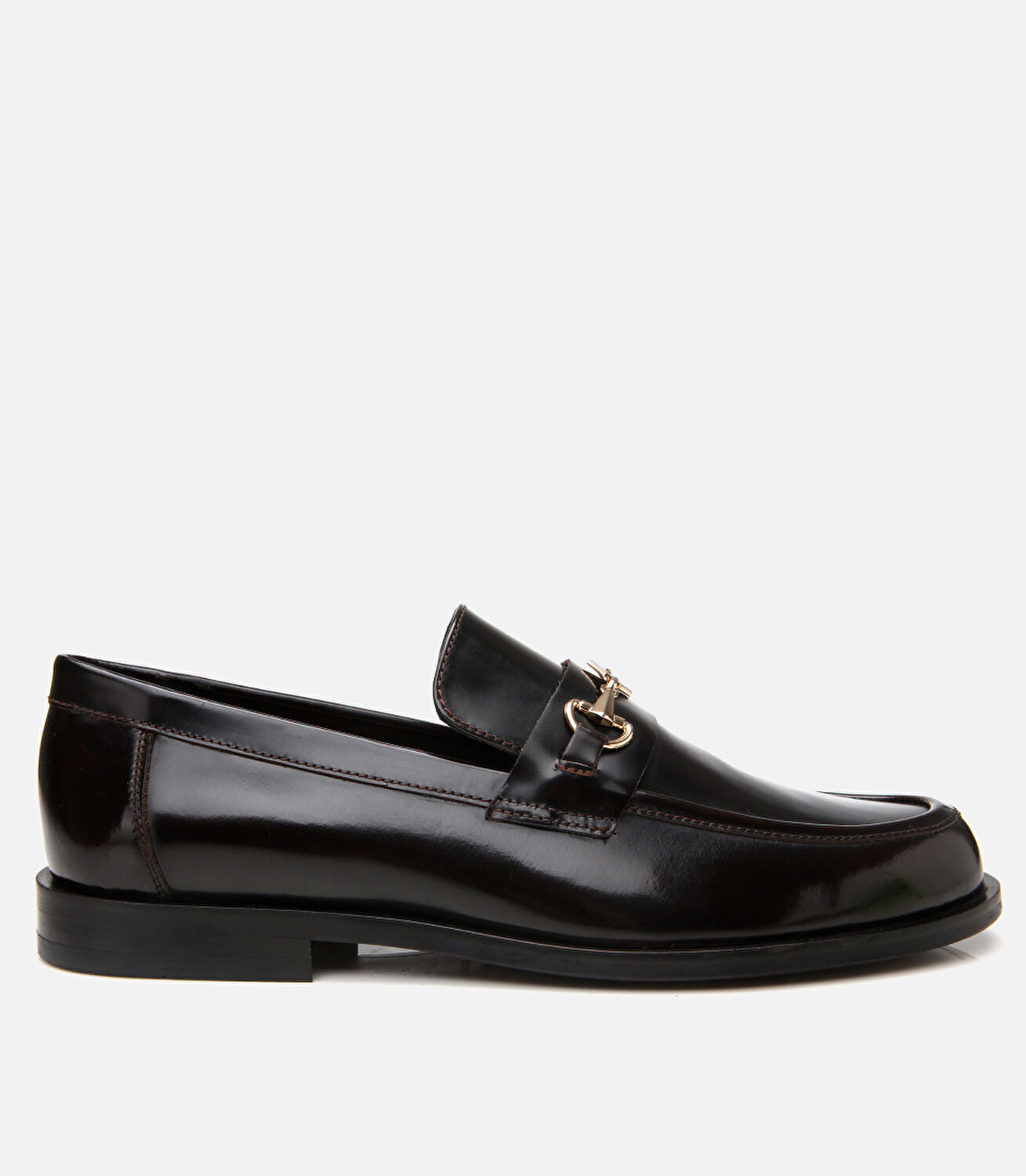 Erkek Deri Bordo Toka Detaylı Loafer