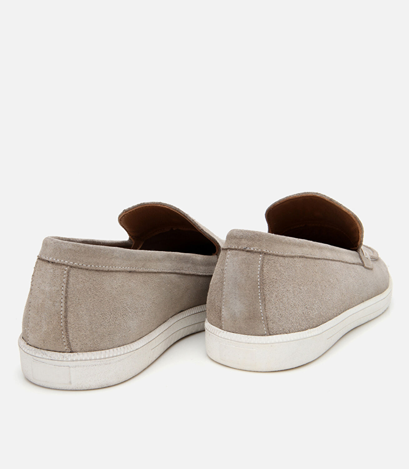 Erkek Süet Deri Bej Loafer