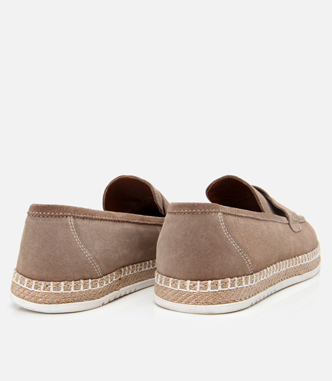 Erkek Süet Deri Bej Espadril