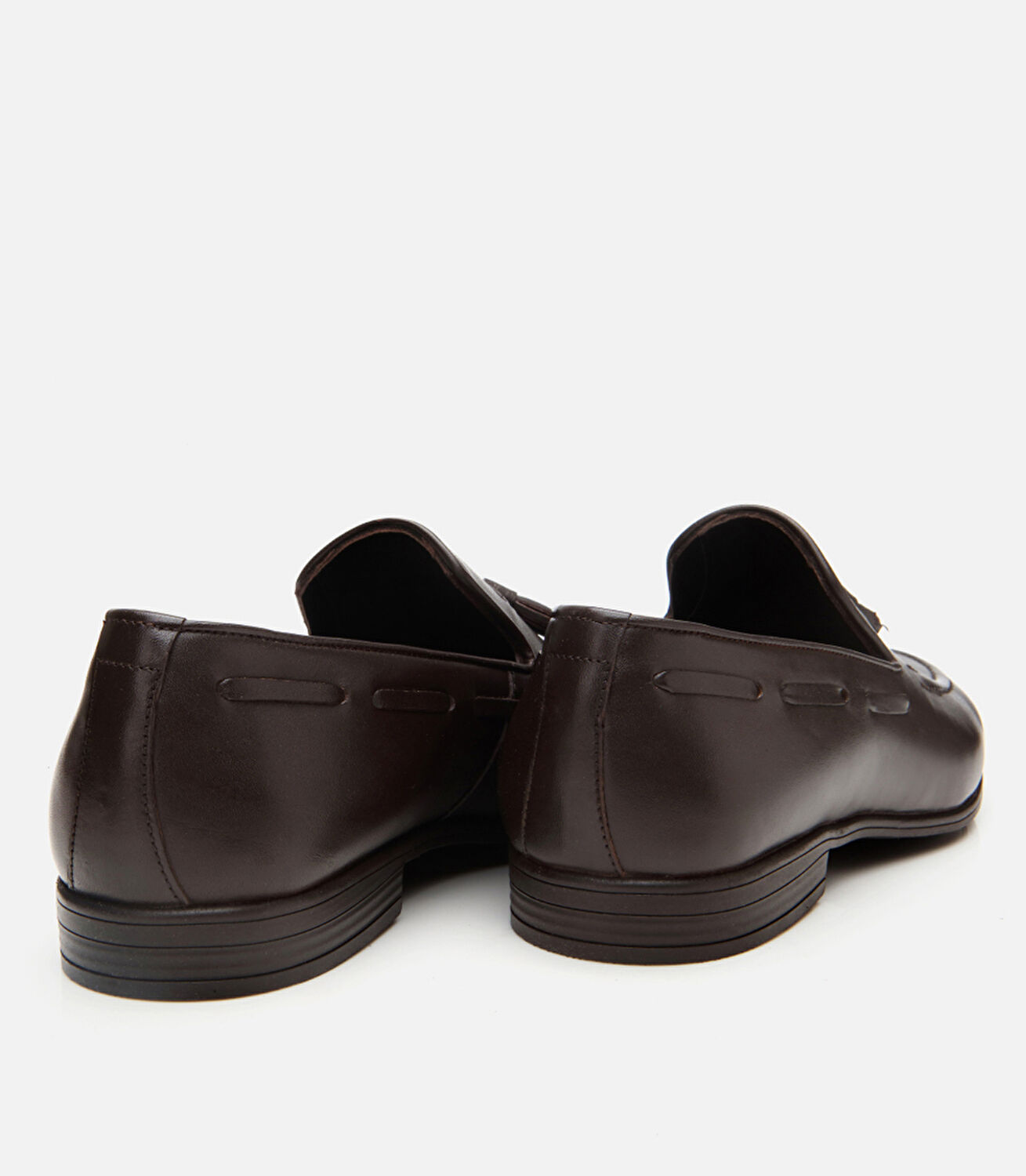 Erkek Deri Kahverengi Püskül Detaylı Loafer