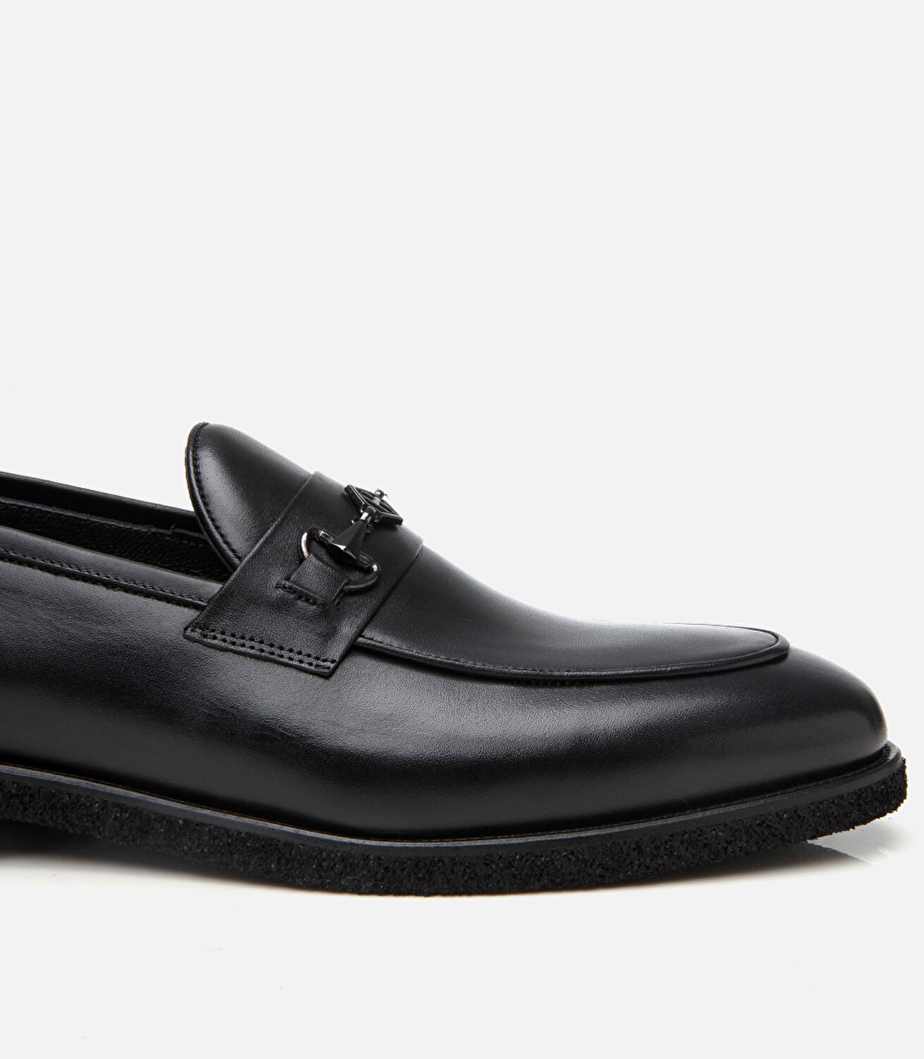Erkek Deri Siyah Hafif Tabanlı Klasik Loafer