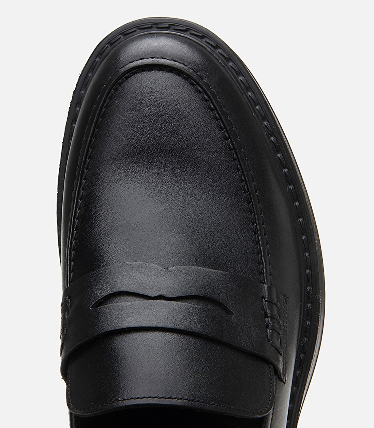 Erkek Deri Siyah Ultra Hafif Tabanlı Klasik Loafer