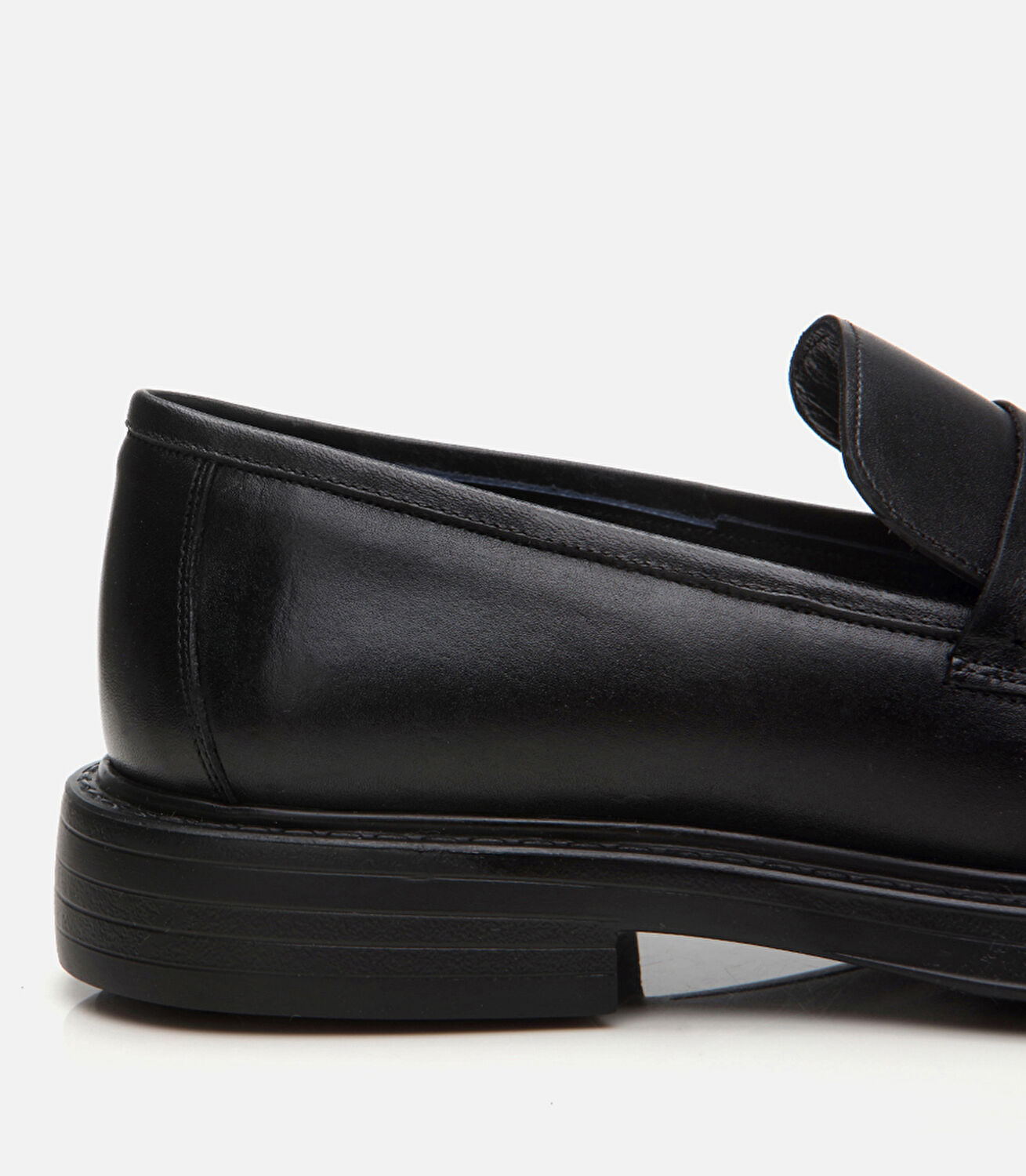 Erkek Deri Siyah Ultra Hafif Tabanlı Klasik Loafer