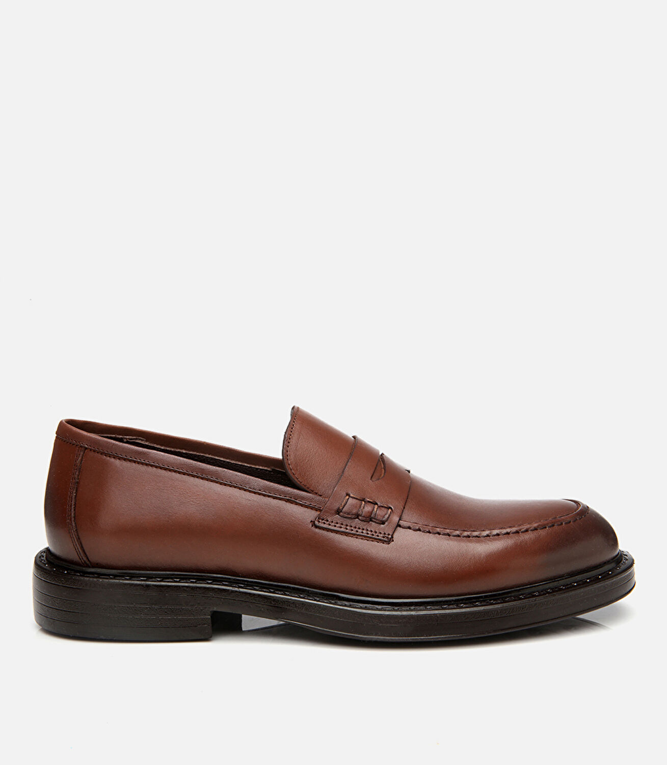 Erkek Deri Kahverengi Ultra Hafif Tabanlı Klasik Loafer