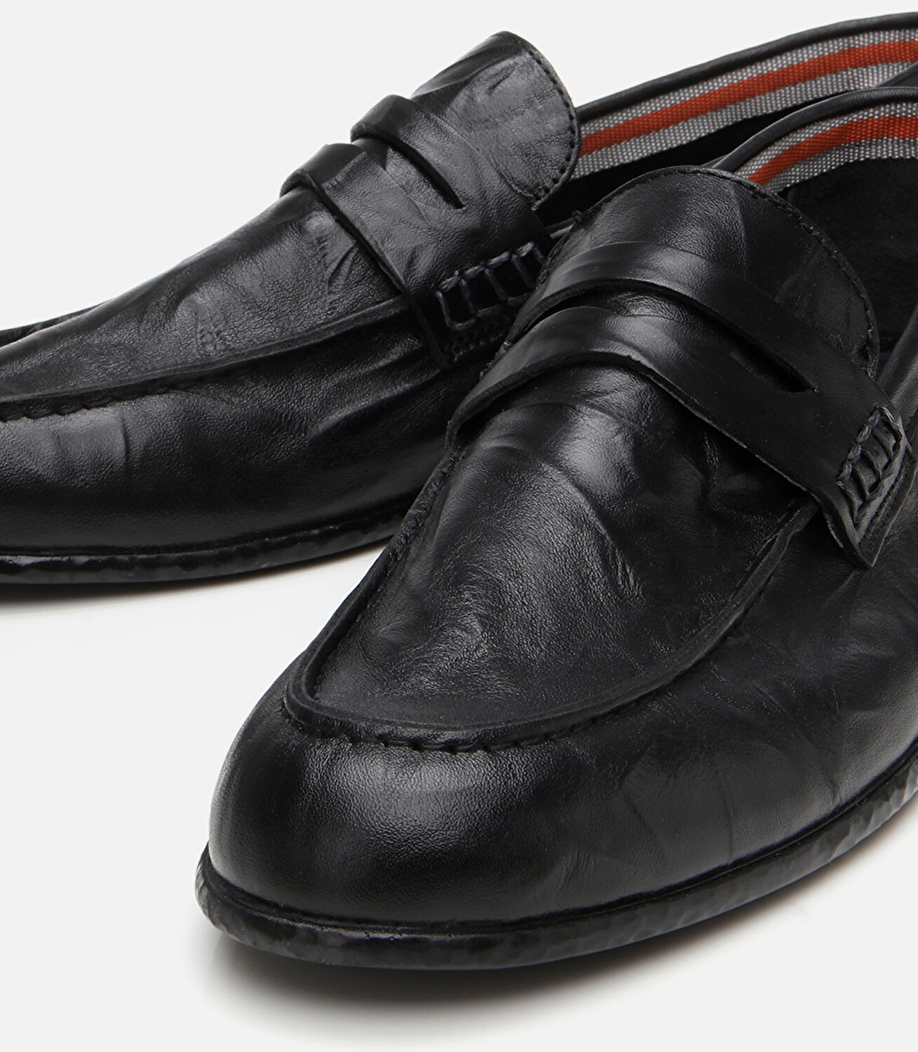 Erkek Deri Siyah Ultra Hafif Tabanlı Klasik Loafer