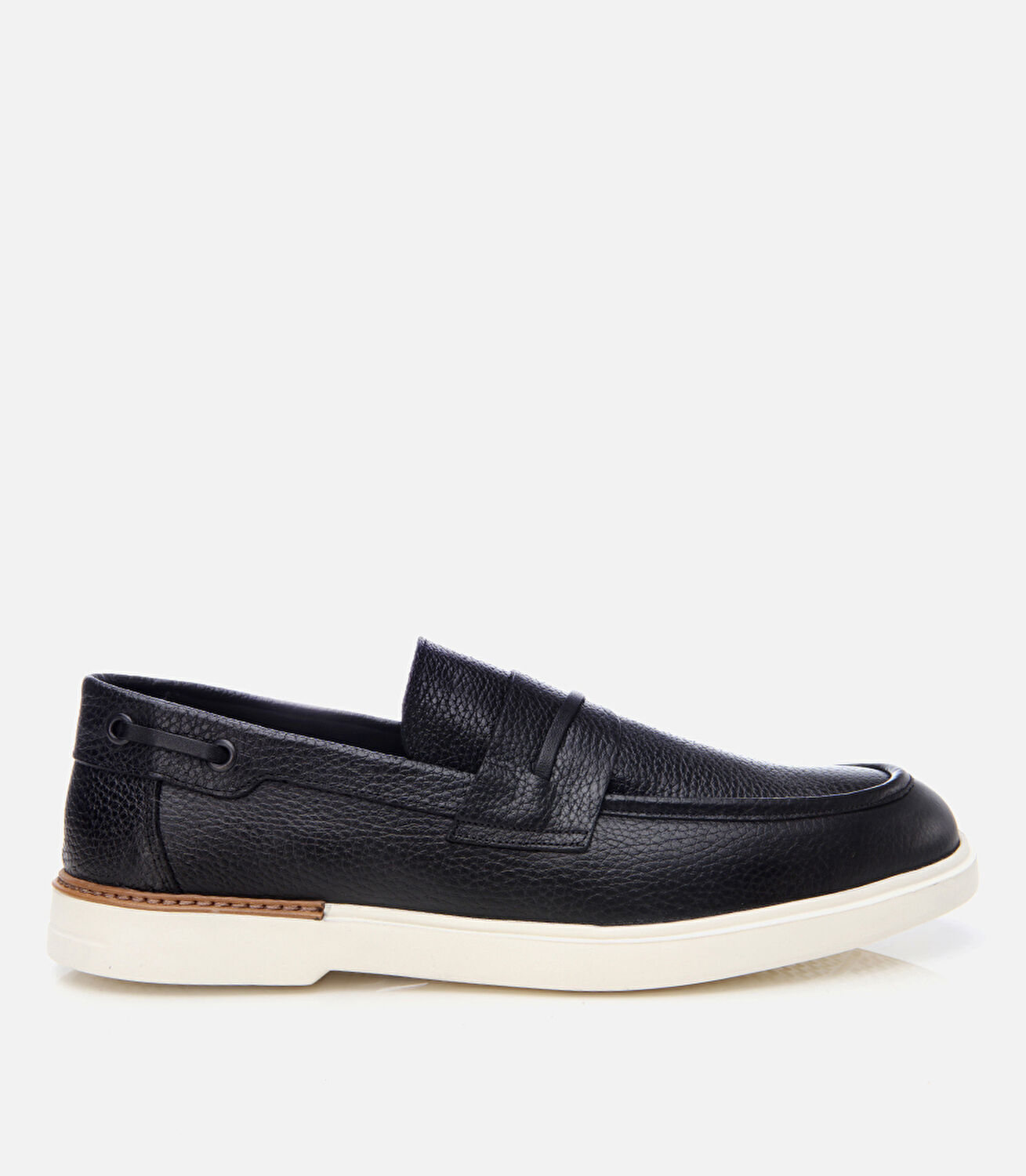 Erkek Deri Siyah Ultra Hafif Tabanlı Klasik Loafer