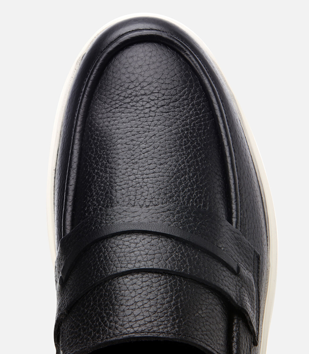 Erkek Deri Siyah Ultra Hafif Tabanlı Klasik Loafer