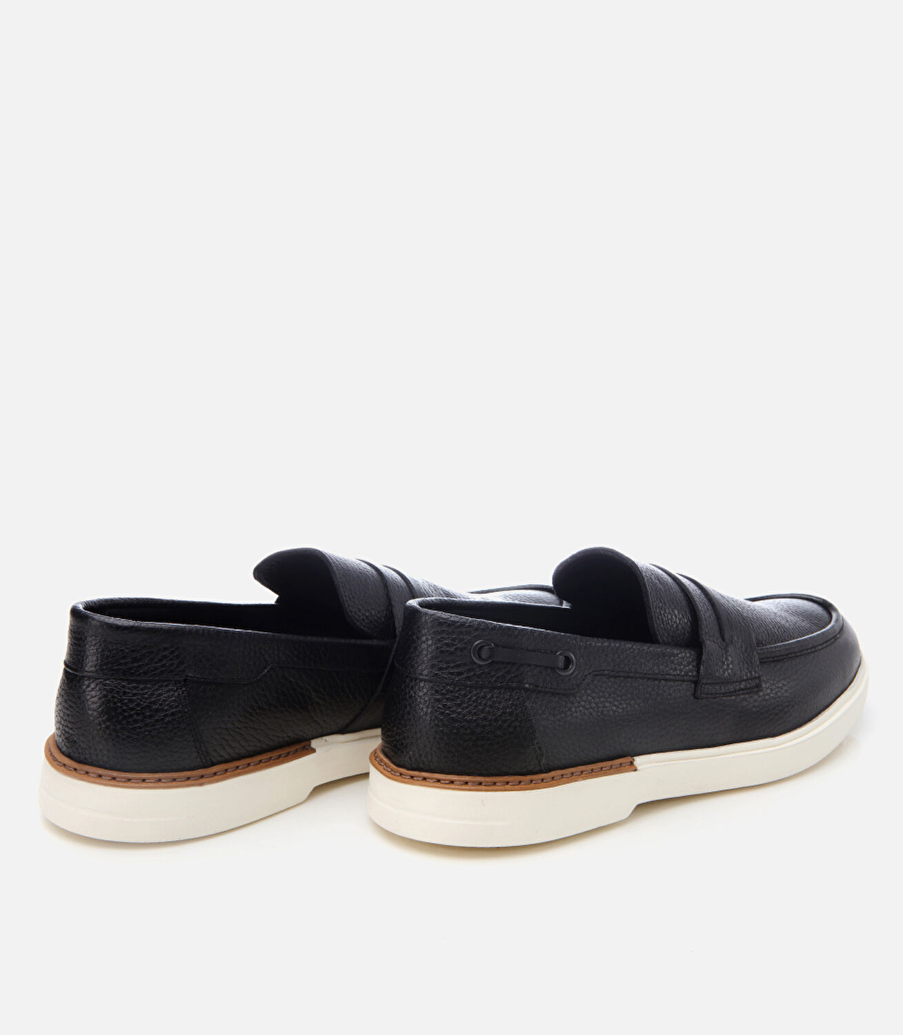 Erkek Deri Siyah Ultra Hafif Tabanlı Klasik Loafer