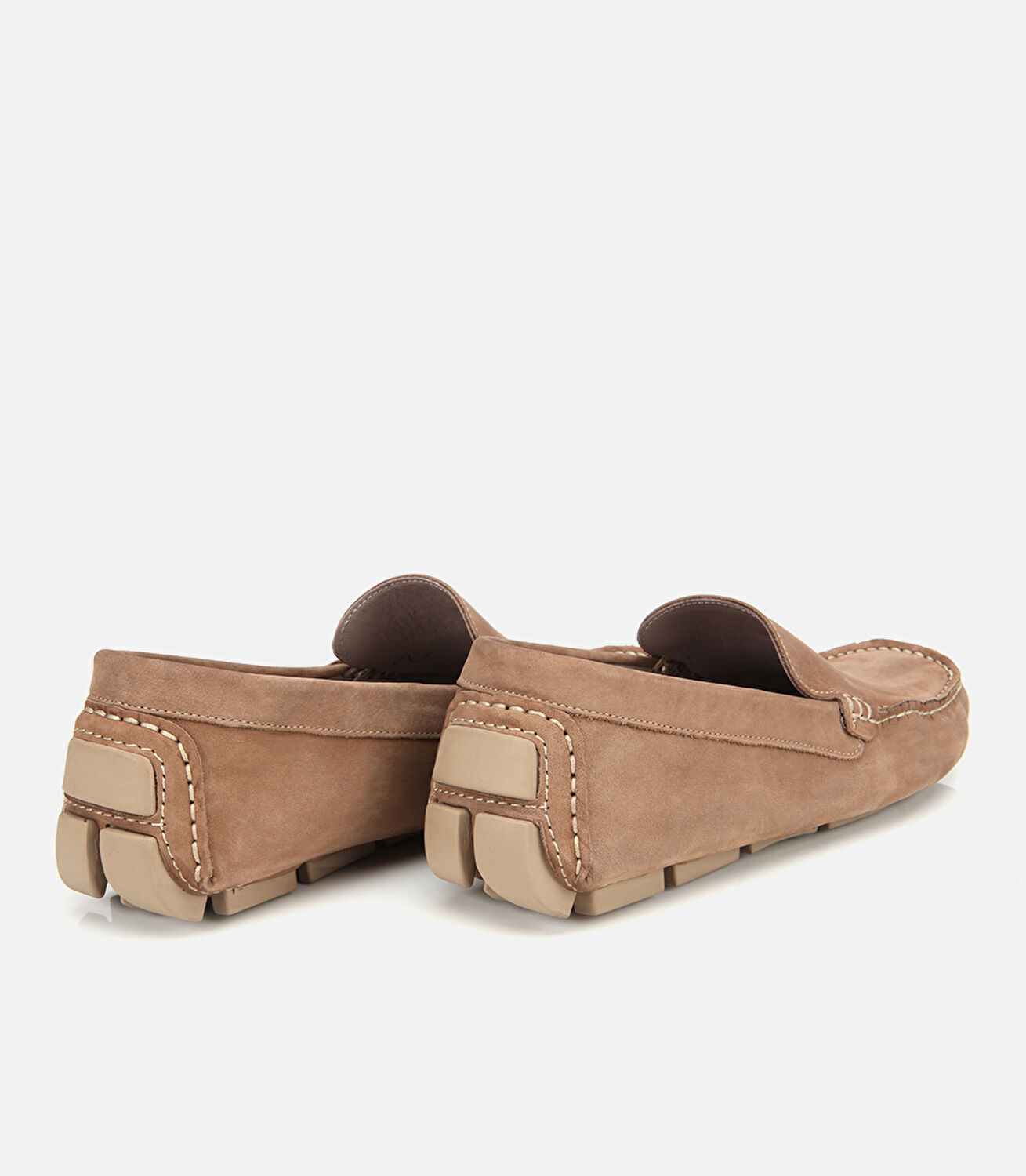 Erkek Nubuk Deri Bej Hafif Tabanlı Günlük Loafer