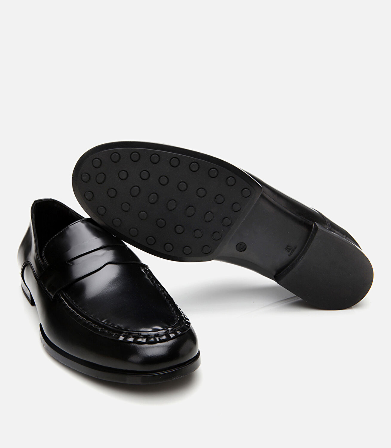 Erkek Deri Siyah Klasik Loafer