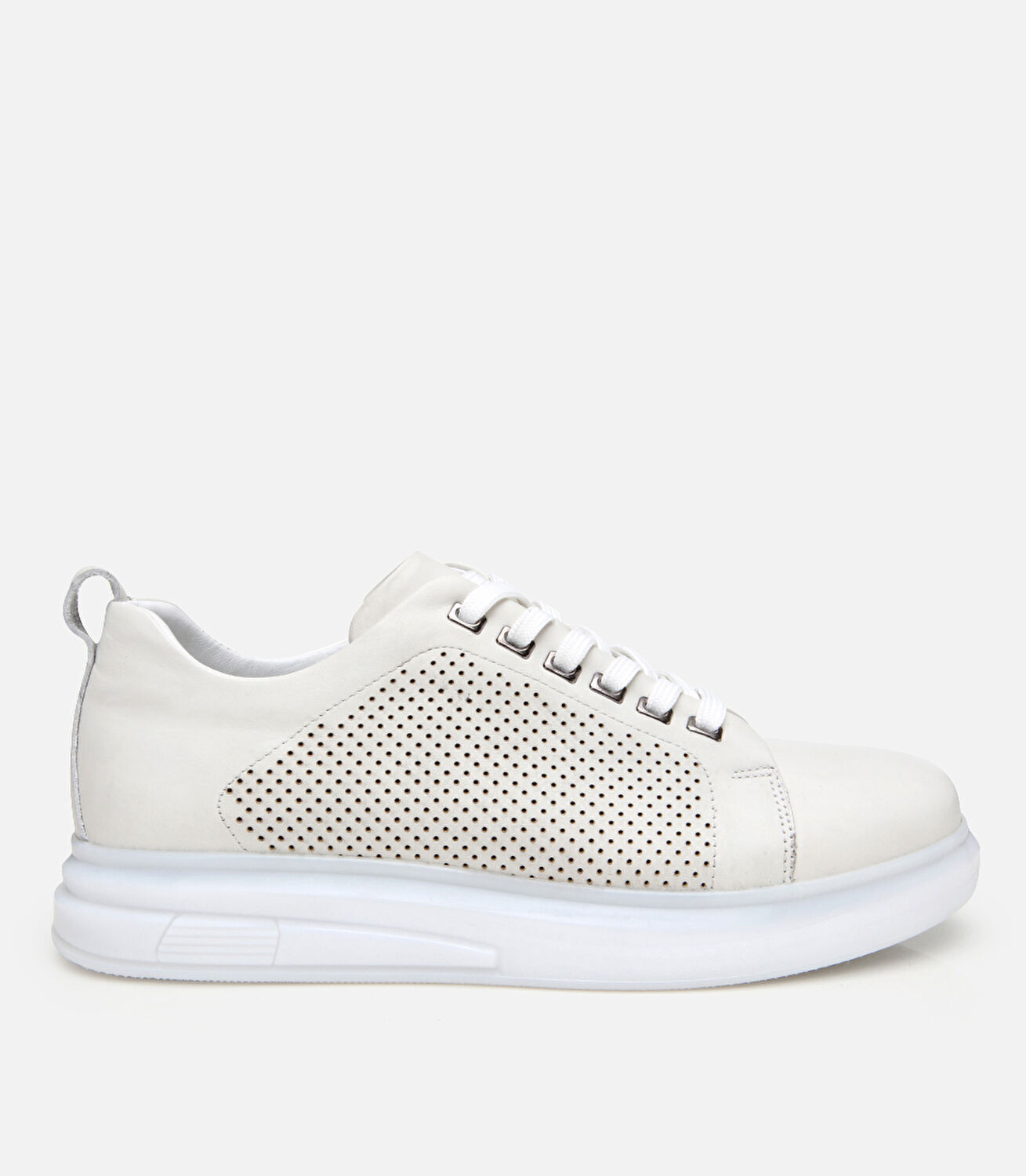 Erkek Deri Bej Spor Ayakkabı