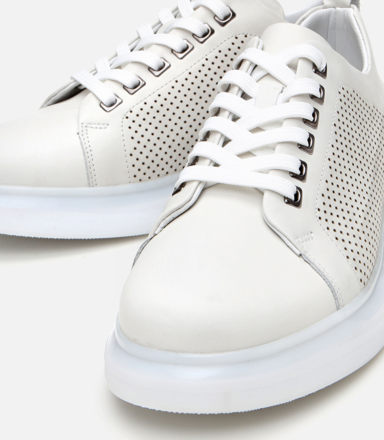 Erkek Deri Bej Spor Ayakkabı