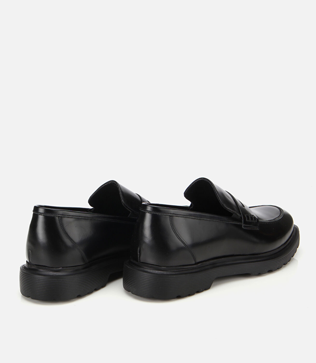 Erkek Açma Deri Siyah Klasik Loafer