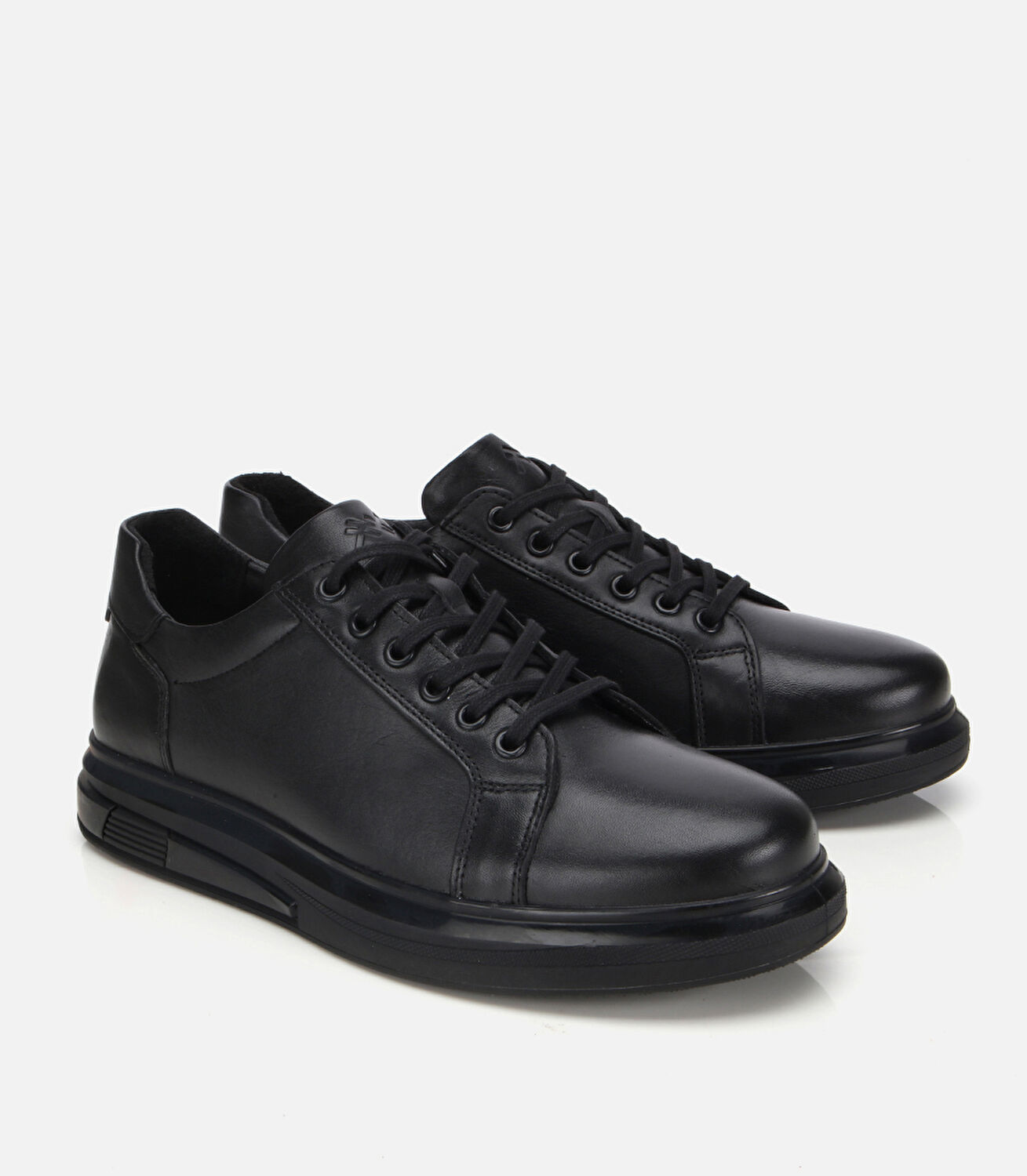 Erkek Deri Siyah Comfort Spor Ayakkabı