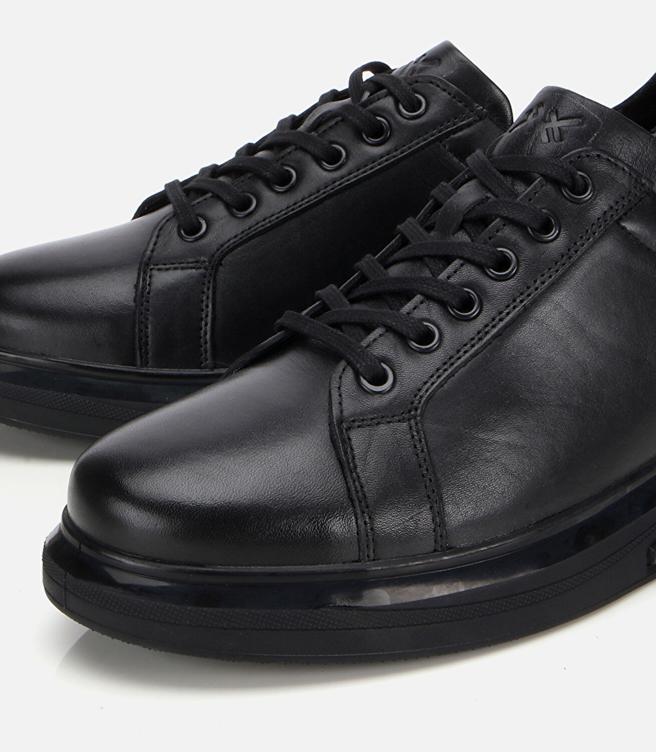 Erkek Deri Siyah Comfort Spor Ayakkabı