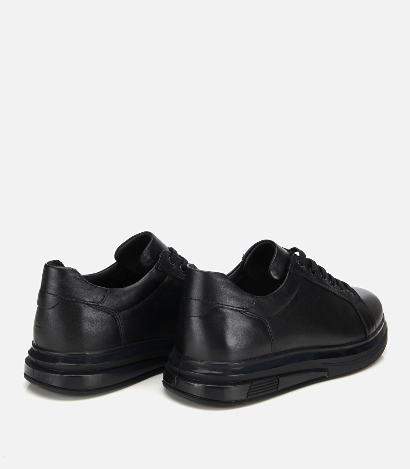 Erkek Deri Siyah Comfort Spor Ayakkabı