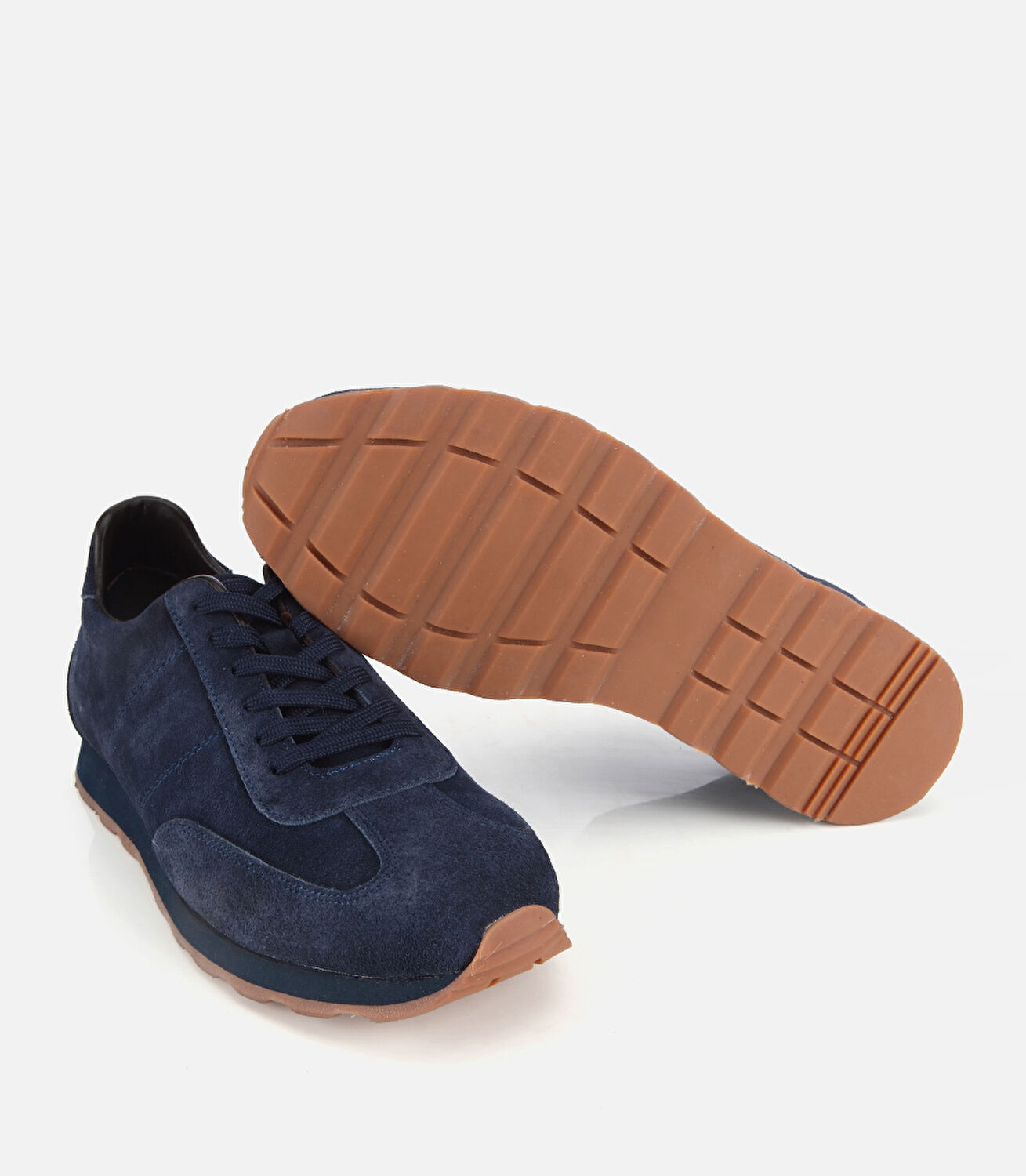 Erkek Süet Deri Lacivert Spor Ayakkabı