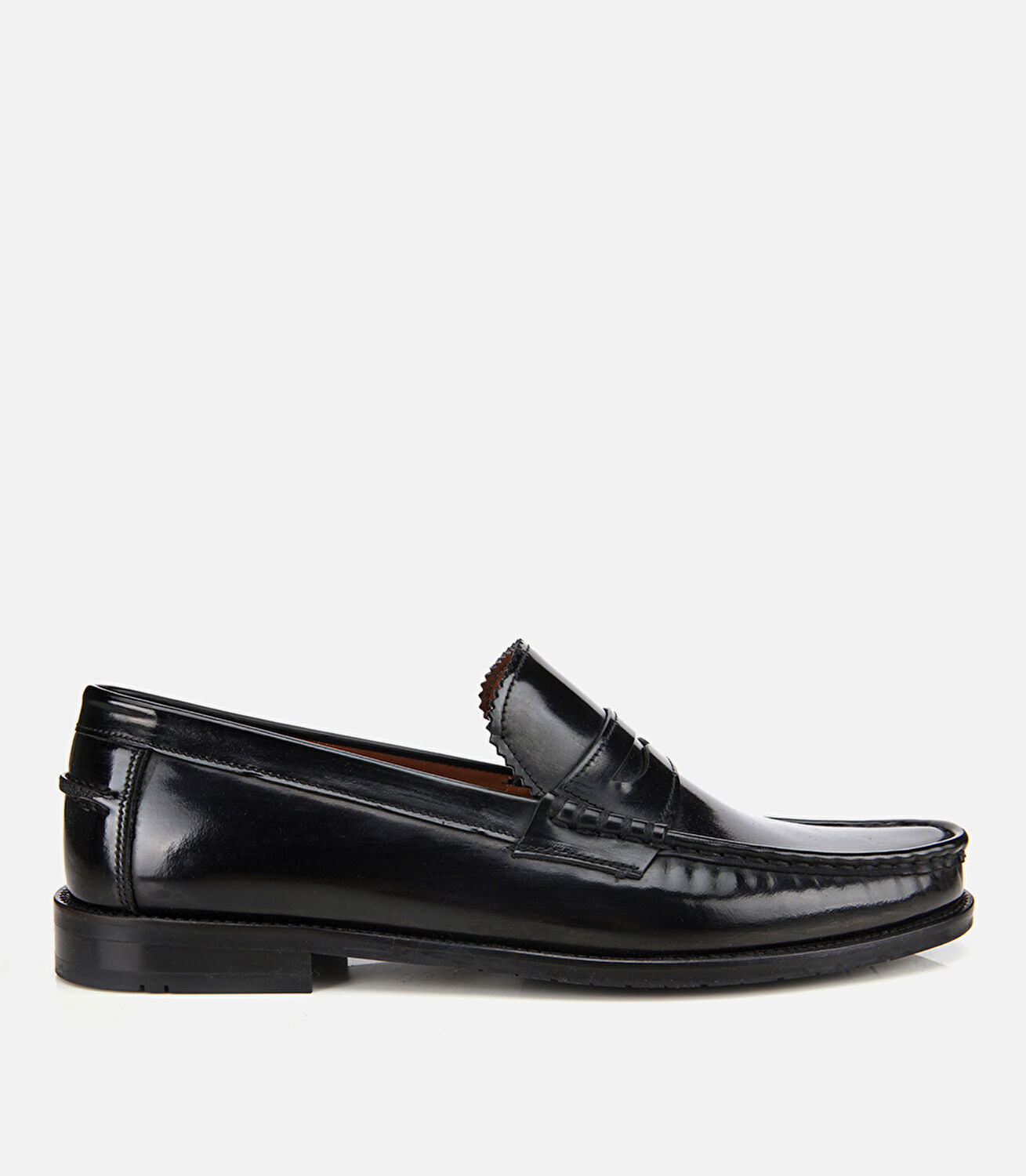 Erkek Açma Deri Siyah Klasik Loafer