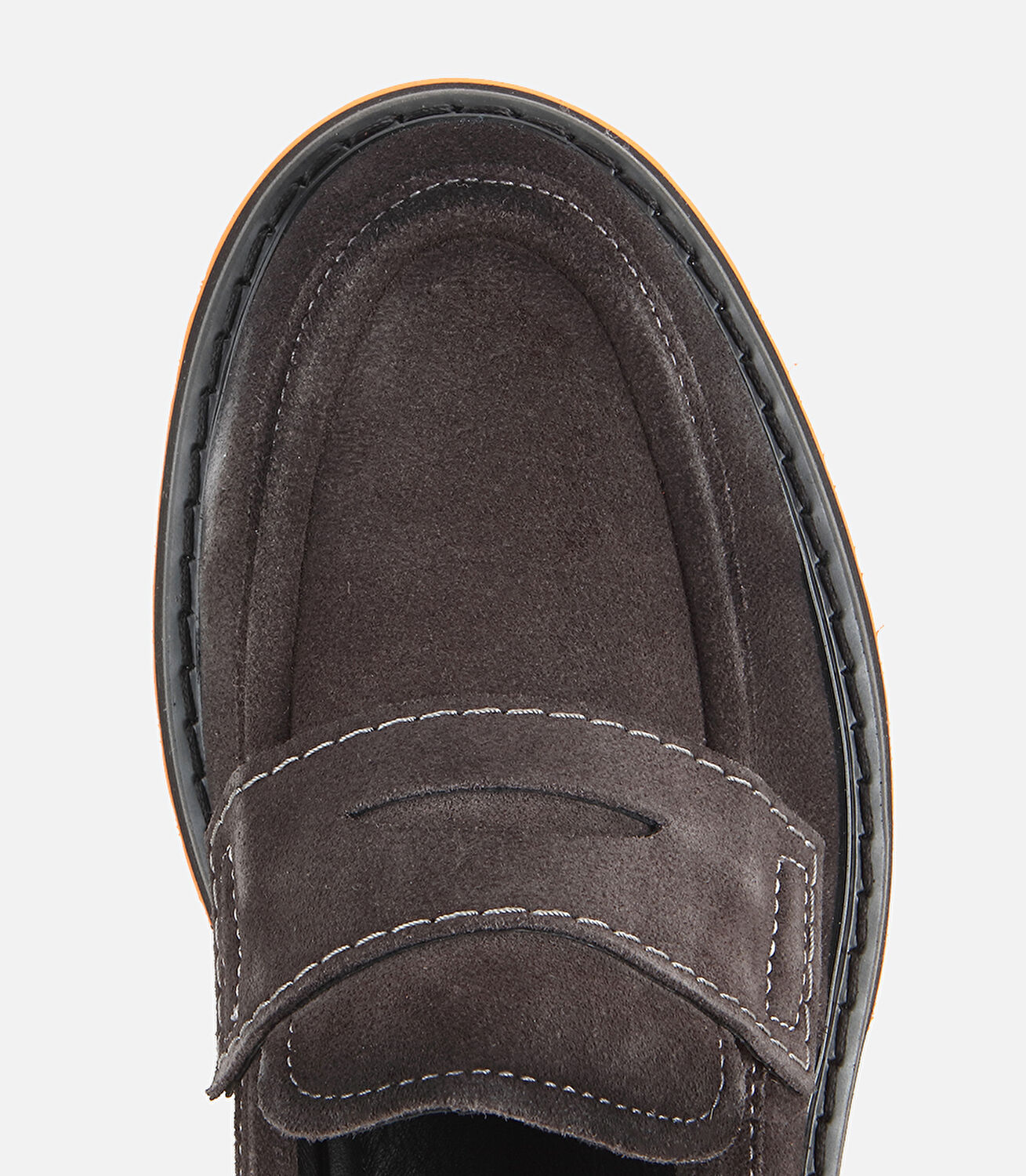 Erkek Süet Deri Gri Hafif Tabanlı Günlük Loafer