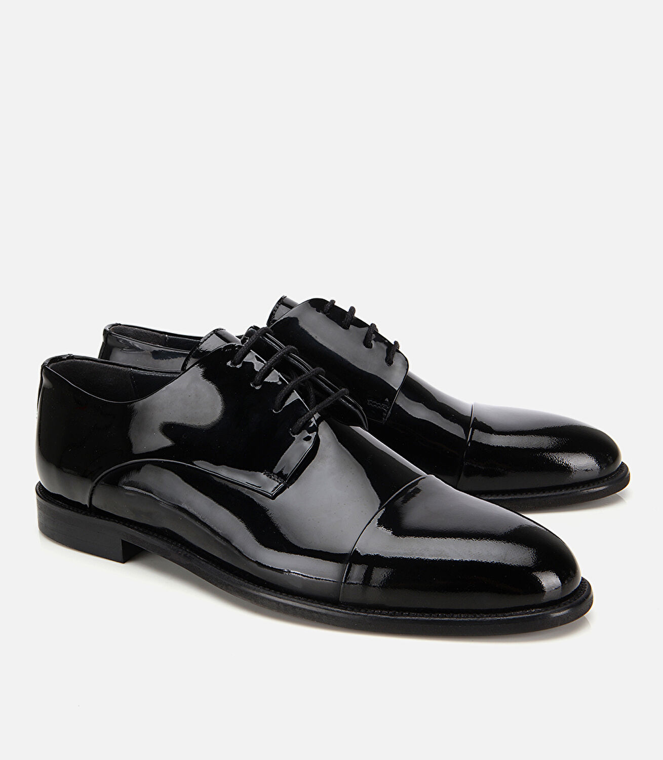 Erkek Rugan Deri Siyah Klasik Ayakkabı