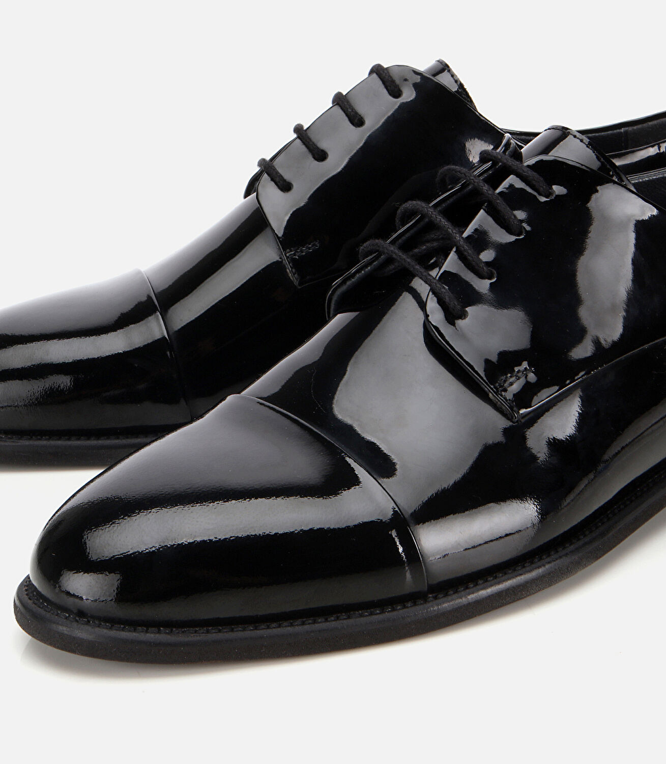 Erkek Rugan Deri Siyah Klasik Ayakkabı